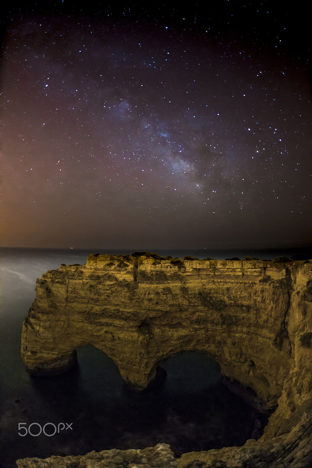 Nikon AF Fisheye-Nikkor 16mm F2.8D sample photo. Arches under the stars photography