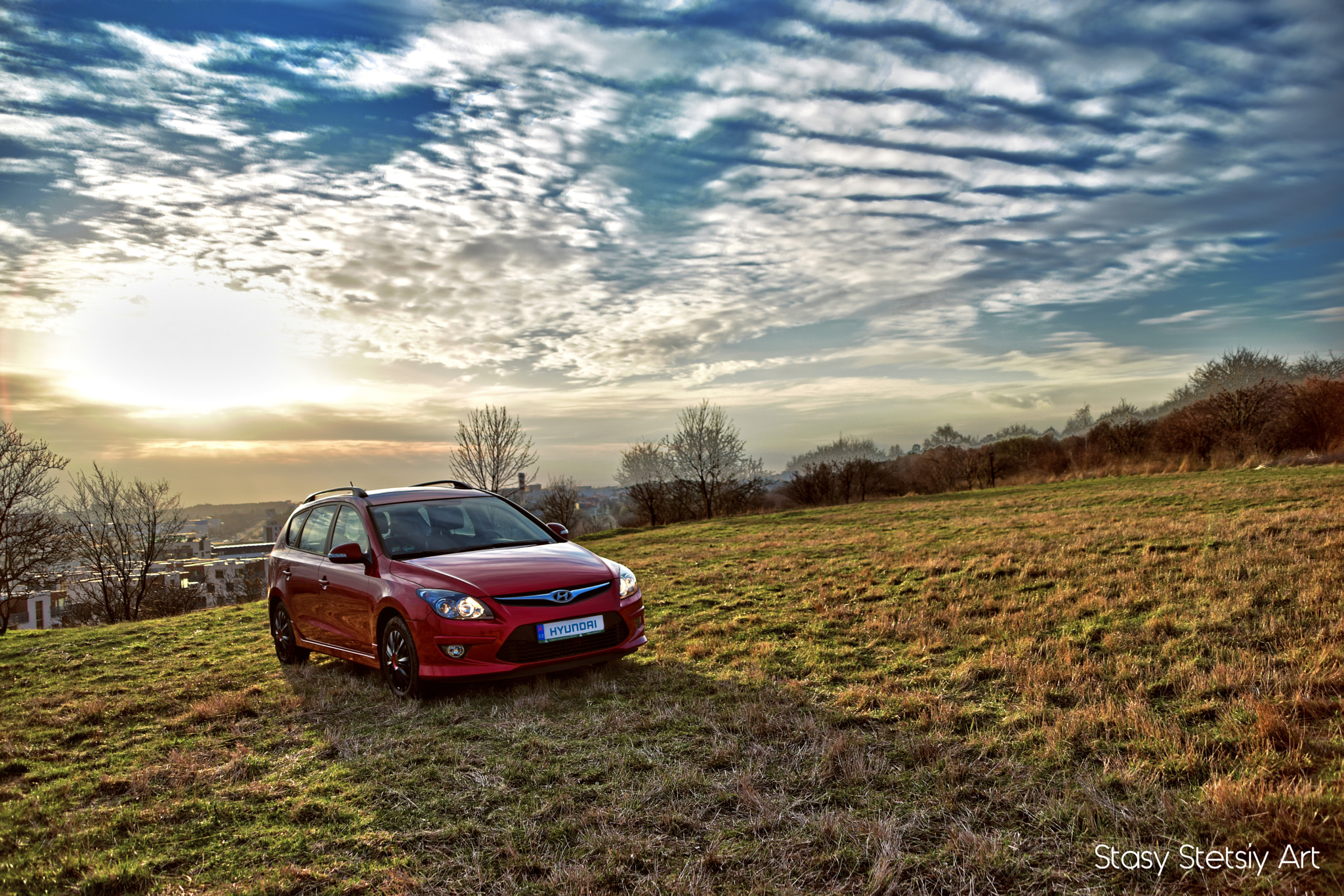 Nikon D5300 sample photo. Hyundai and sunset photography