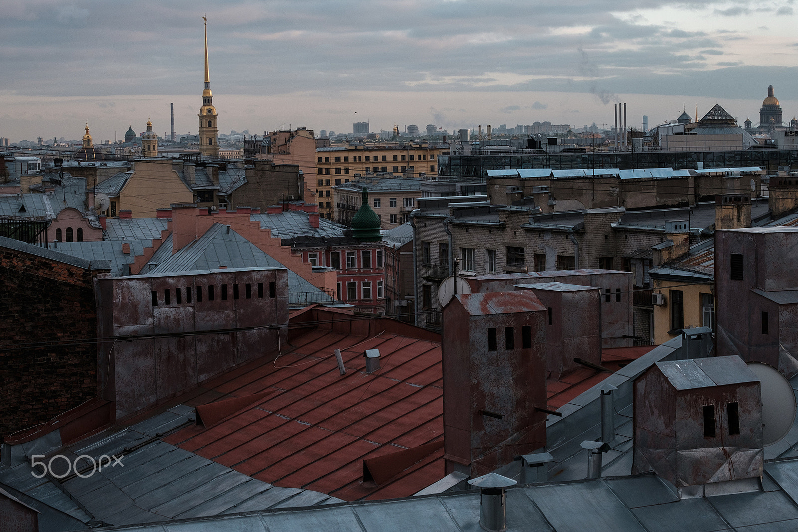 Fujifilm X-T20 + Fujifilm XF 55-200mm F3.5-4.8 R LM OIS sample photo. The view from the roofs in saint petersburg photography