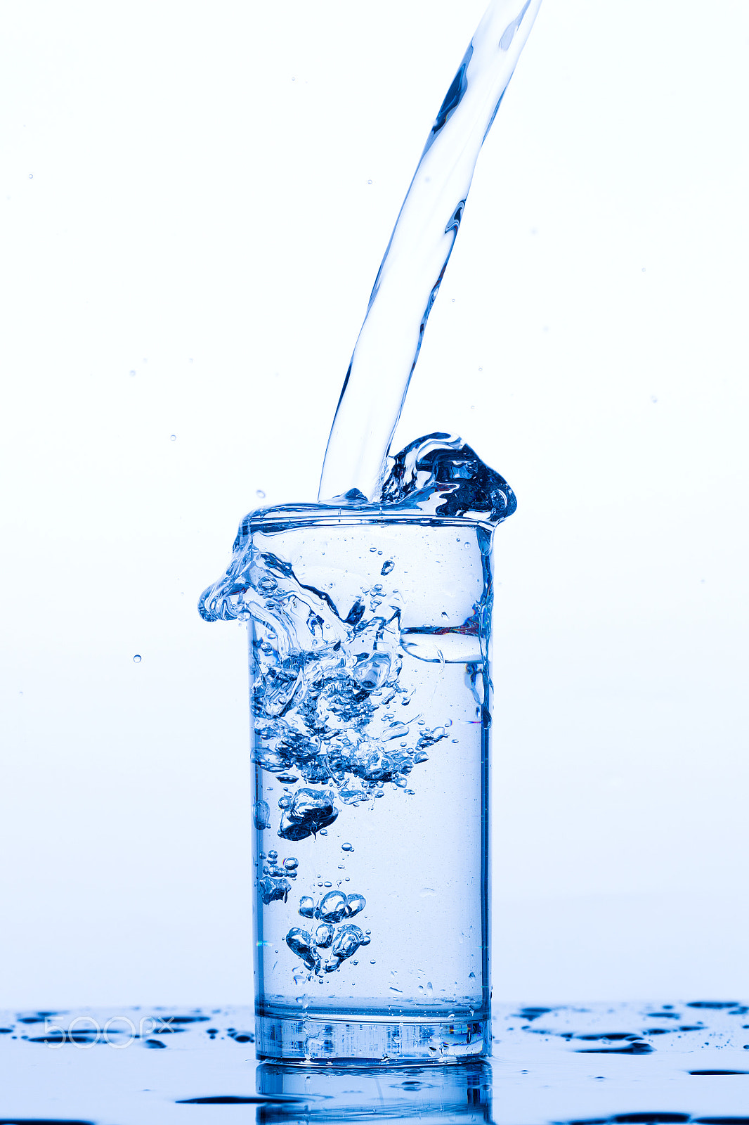 Canon EOS-1D Mark IV sample photo. Glass with pouring drinking water photography