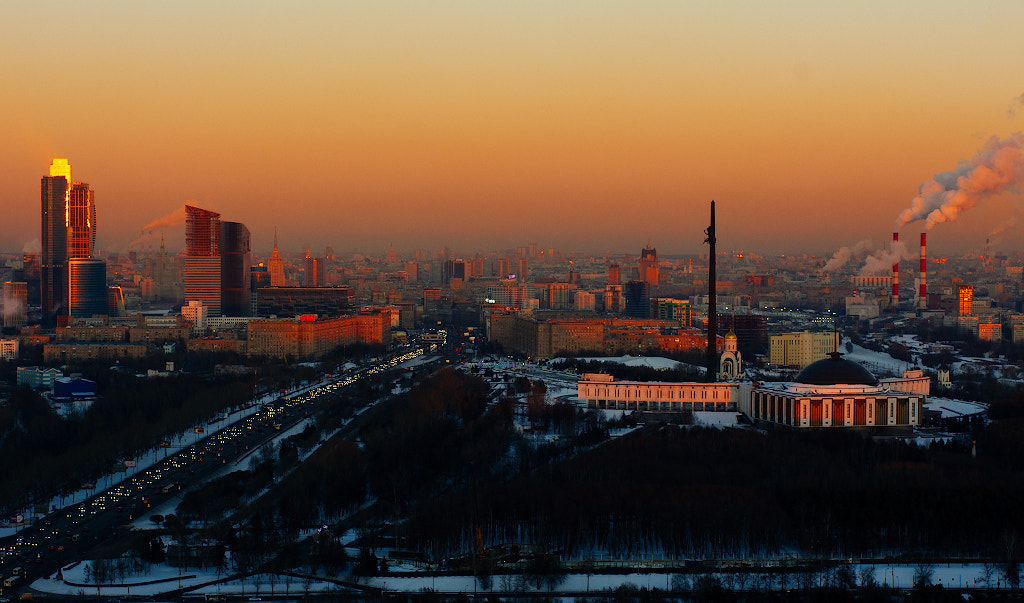 Canon EF 35-80mm f/4-5.6 sample photo. Fiery moscow (Огненная Москва) photography