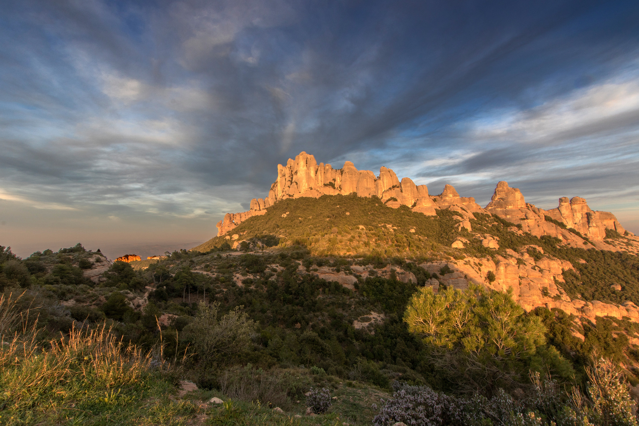 Canon EOS 7D Mark II + Sigma 10-20mm F3.5 EX DC HSM sample photo. Montserrat sunset photography