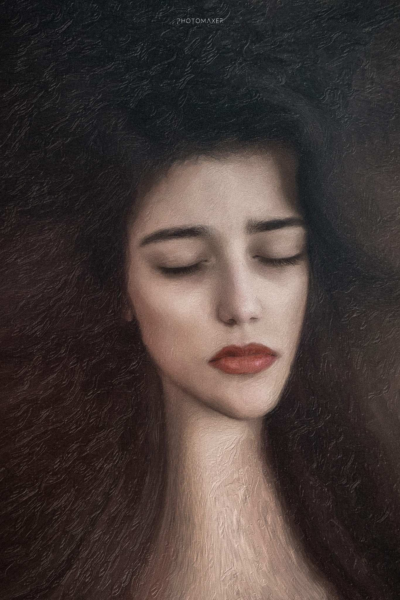 Canon EOS 5DS R sample photo. Girl, portrait, painting photography
