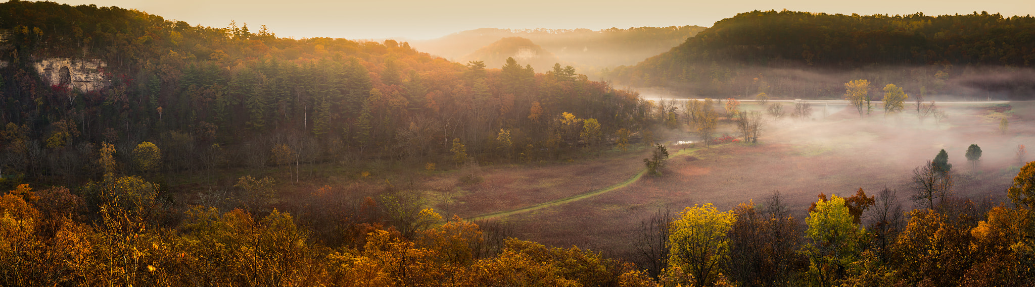 Canon EF-S 60mm F2.8 Macro USM sample photo. Whitewater valley from eagle point photography