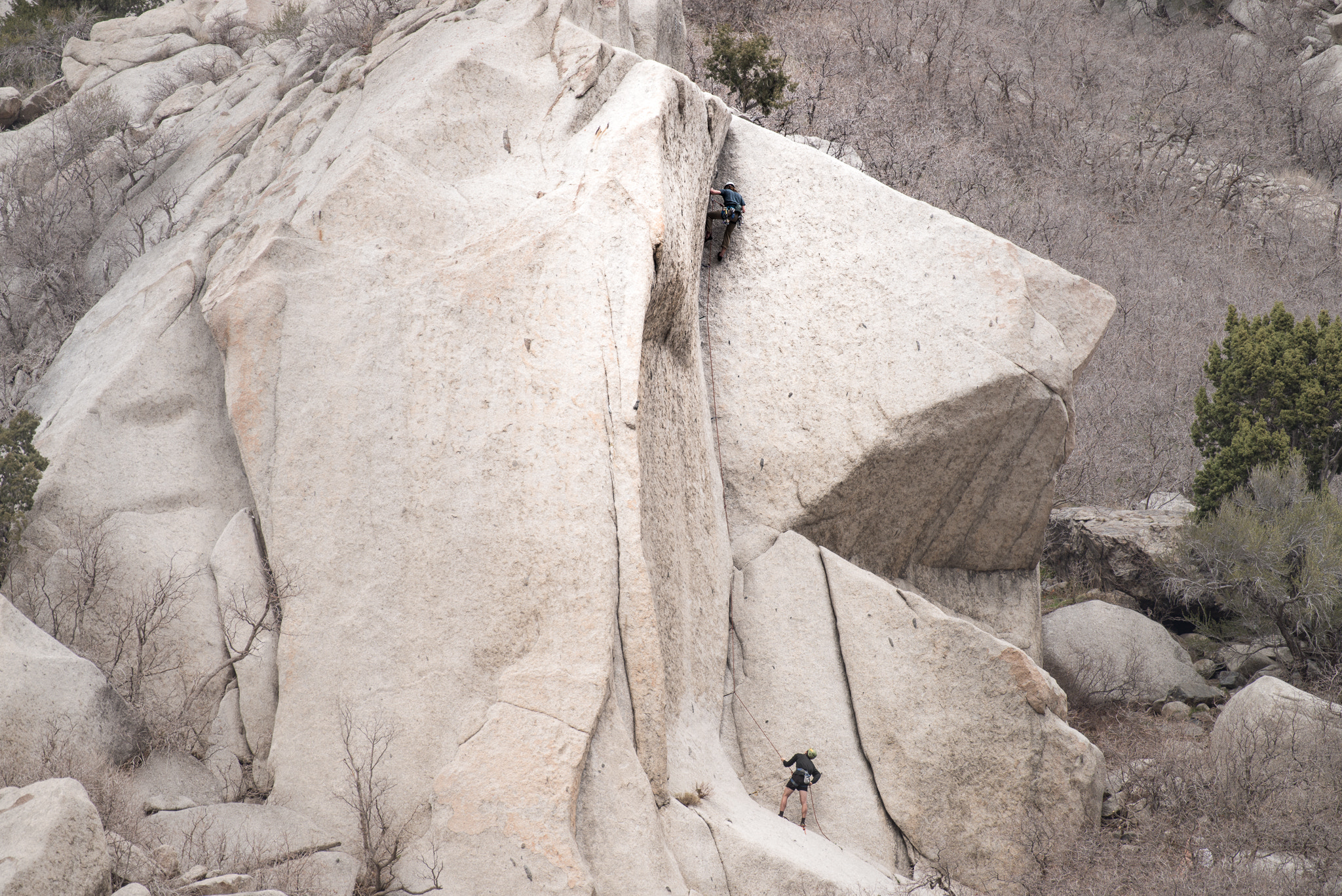 Nikon D800 sample photo. Rock climbers - little cottonwood canyon photography