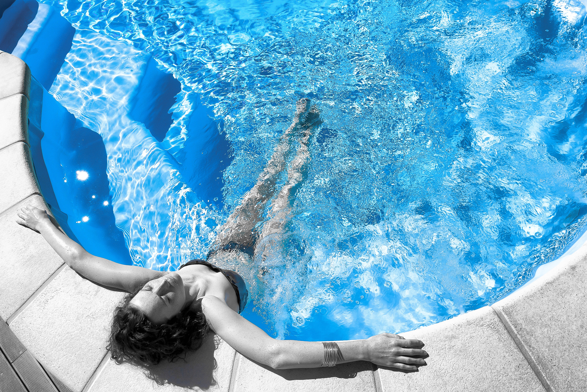 Canon EOS-1D Mark III sample photo. Swimming pool photography