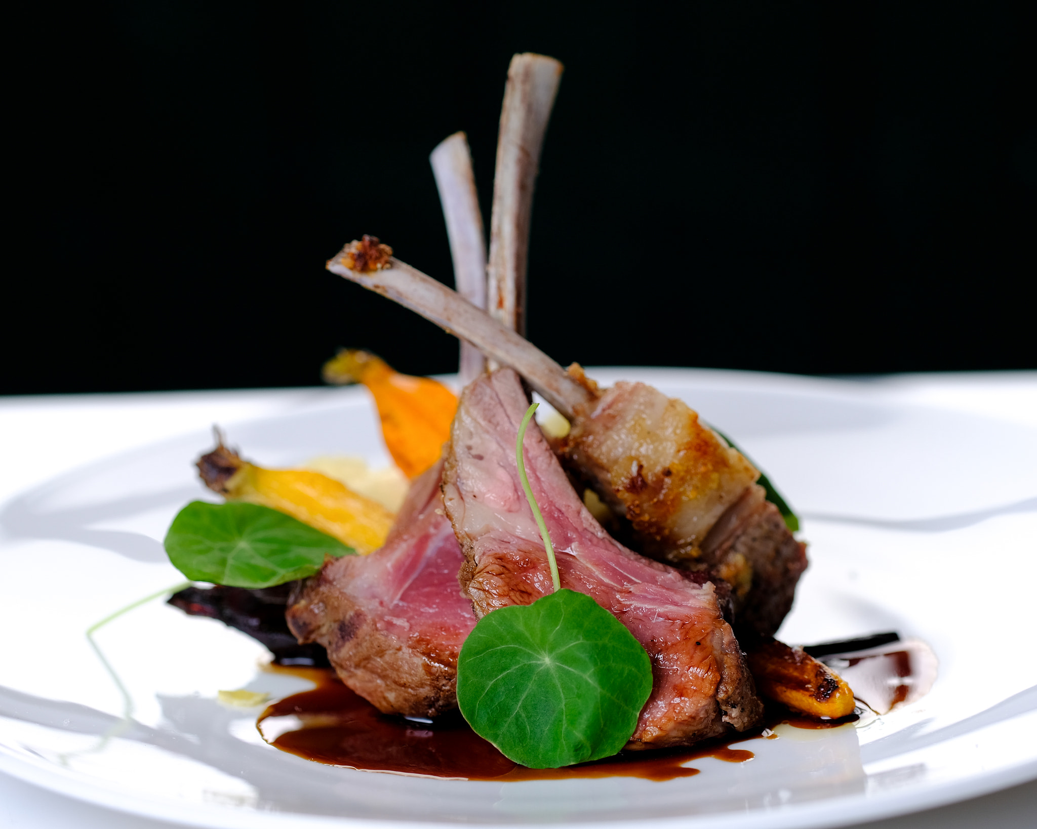 Fujifilm X-Pro2 sample photo. Roasted rack of lamb photography