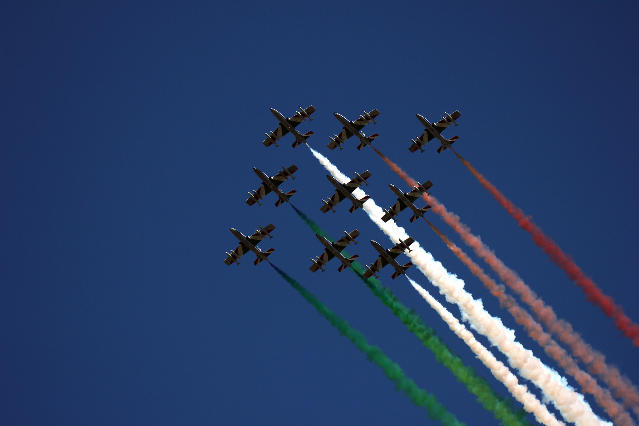 Canon EF 70-300mm F4-5.6L IS USM sample photo. Frecce tricolori photography