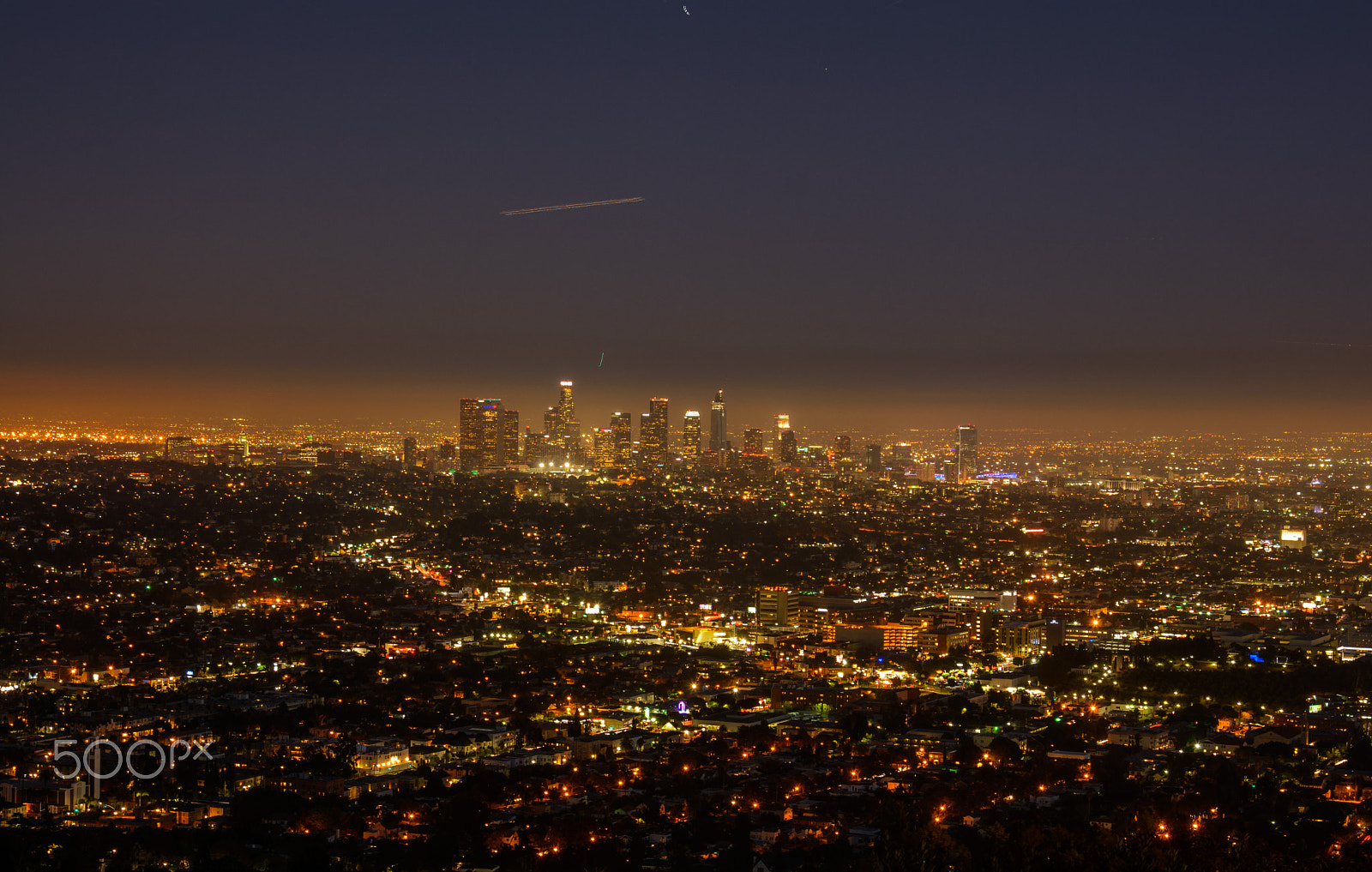 Nikon AF-S Nikkor 24-120mm F4G ED VR sample photo. Los angeles skyline at night photography
