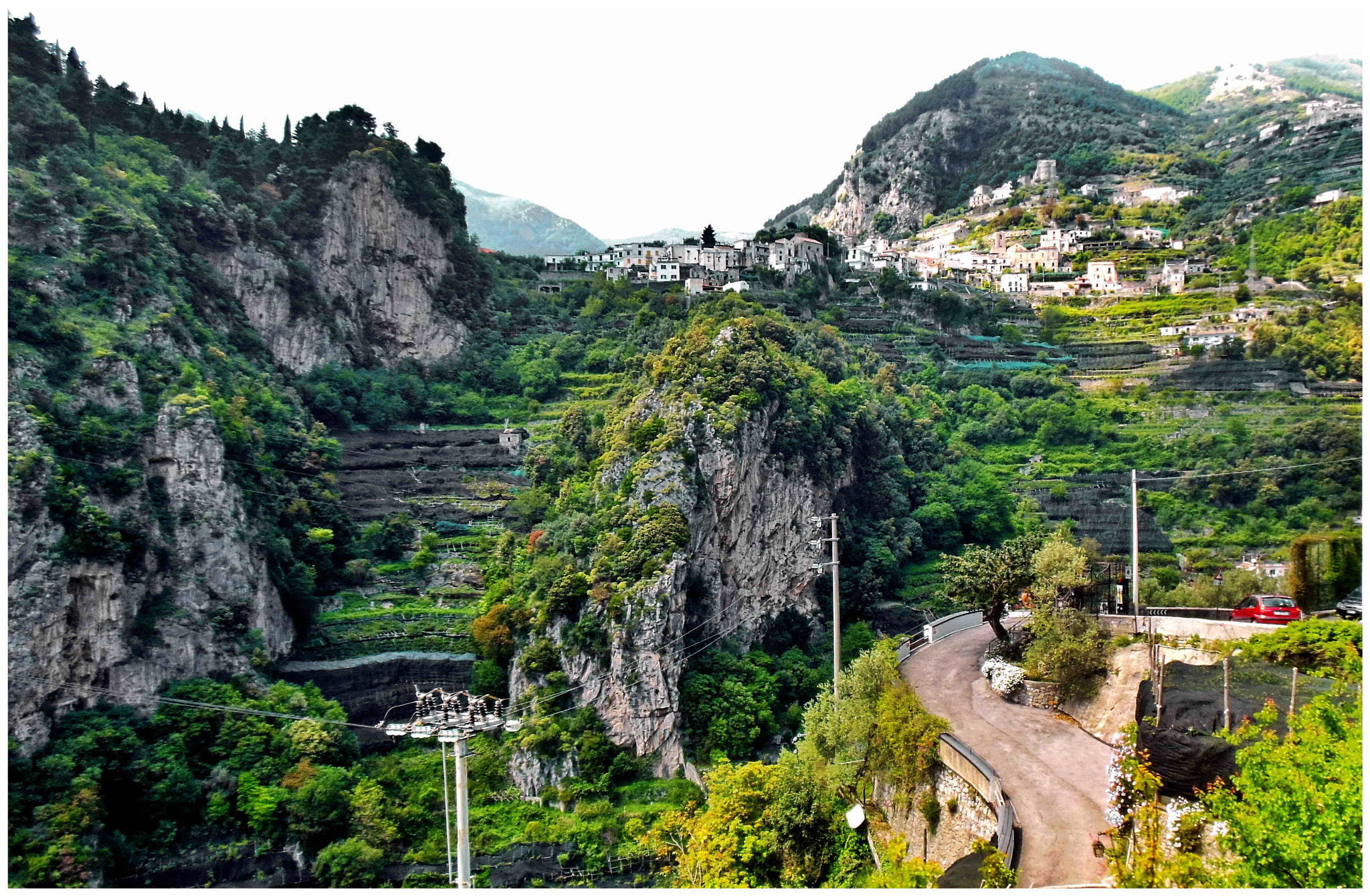 Nikon Coolpix S6300 sample photo. Amalfi coast road view photography