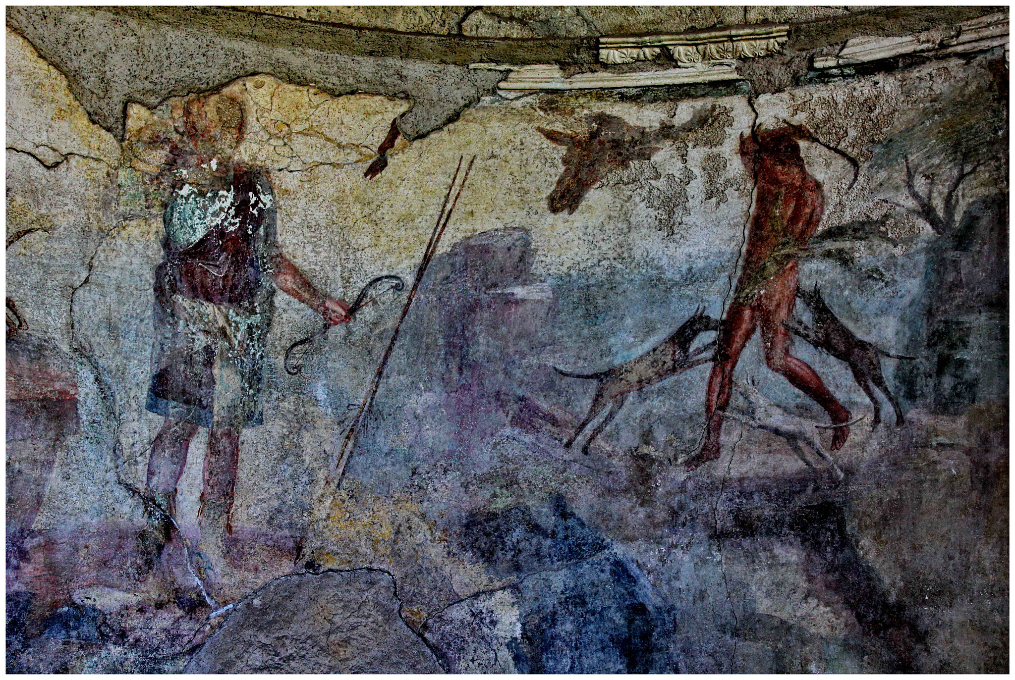 Canon EF-S 18-55mm F3.5-5.6 IS sample photo. Pompeii wall painting survived photography