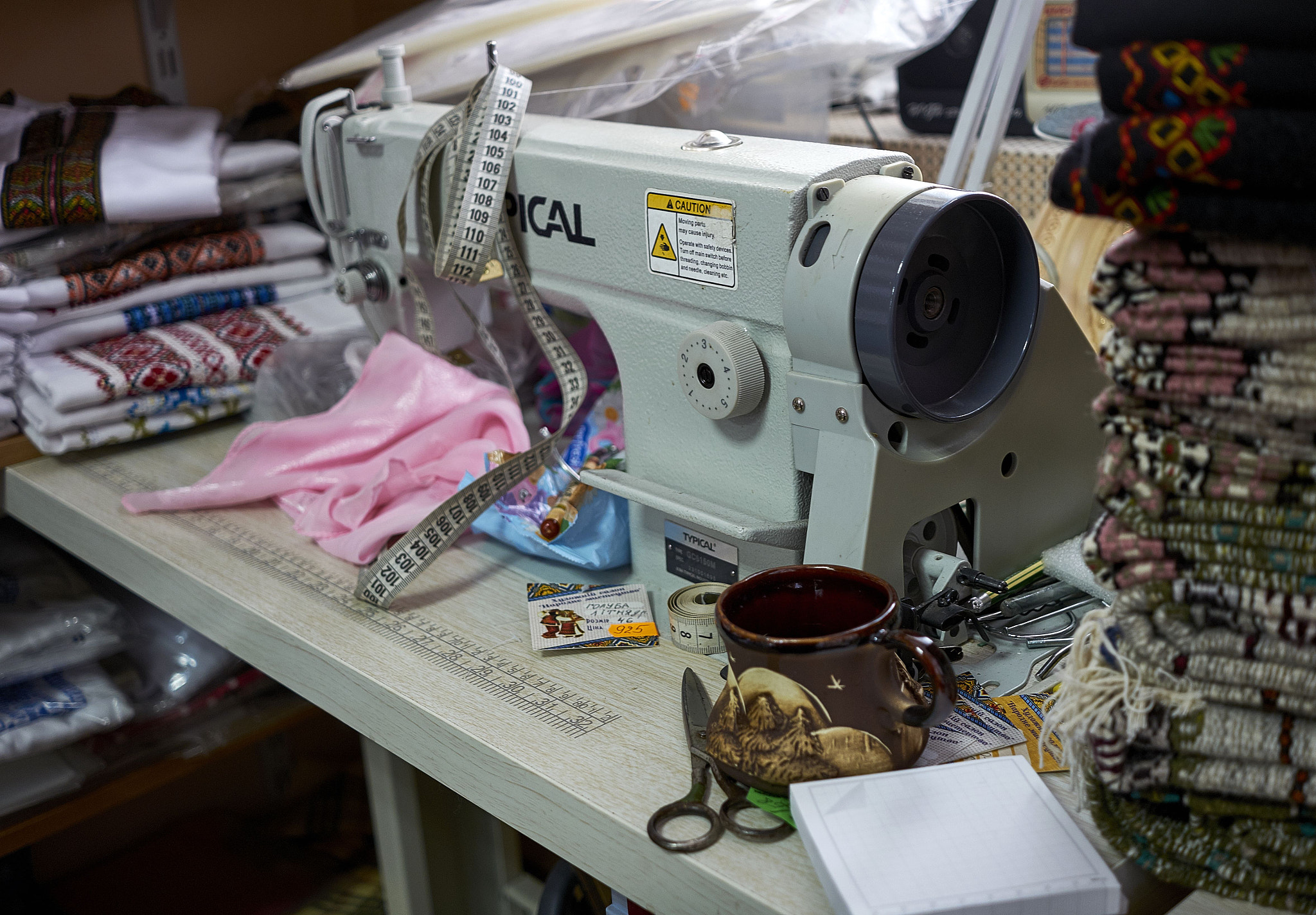 Fujifilm XF 27mm F2.8 sample photo. Seamstress' workplace photography