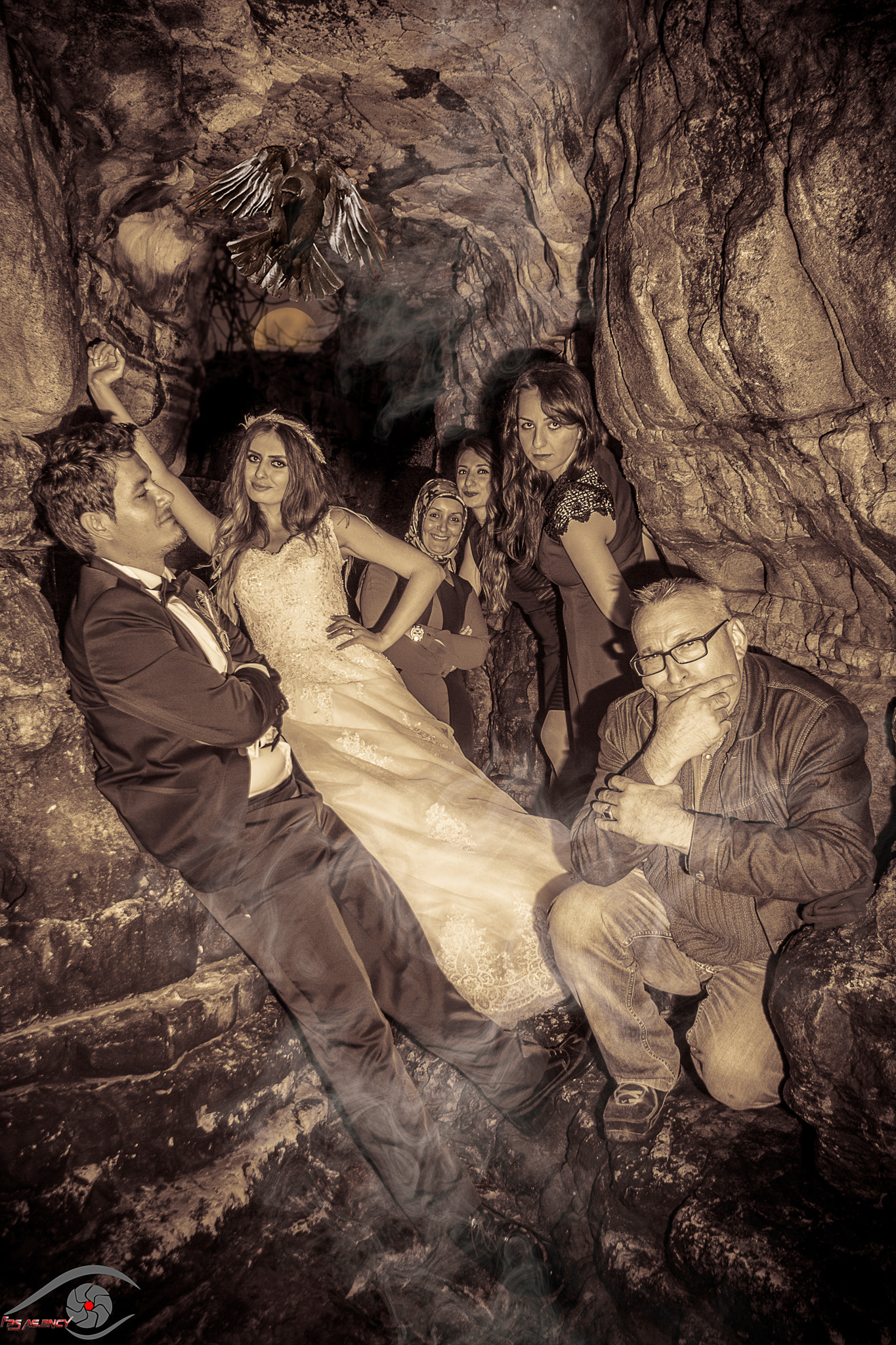 Canon EOS 7D sample photo. Wedding in the cave photography