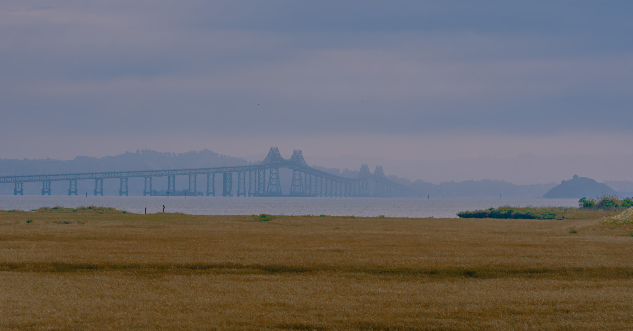 Nikon D7200 sample photo. Richmond san rafael bridge from shorebird marsh photography
