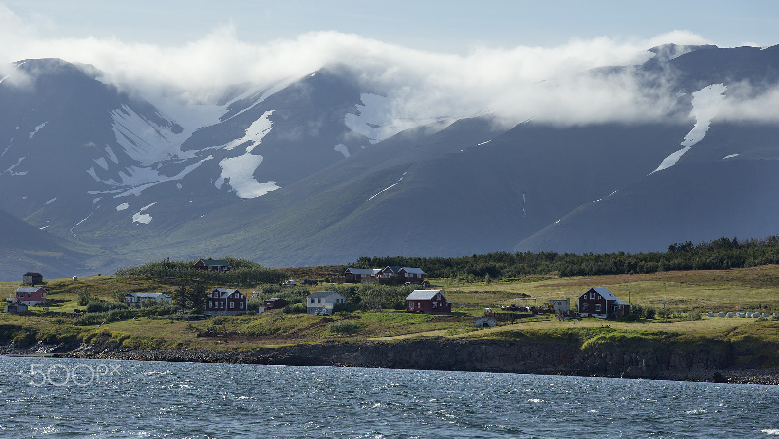 Canon EOS-1D X sample photo. Typical icelandic landscape with houses photography