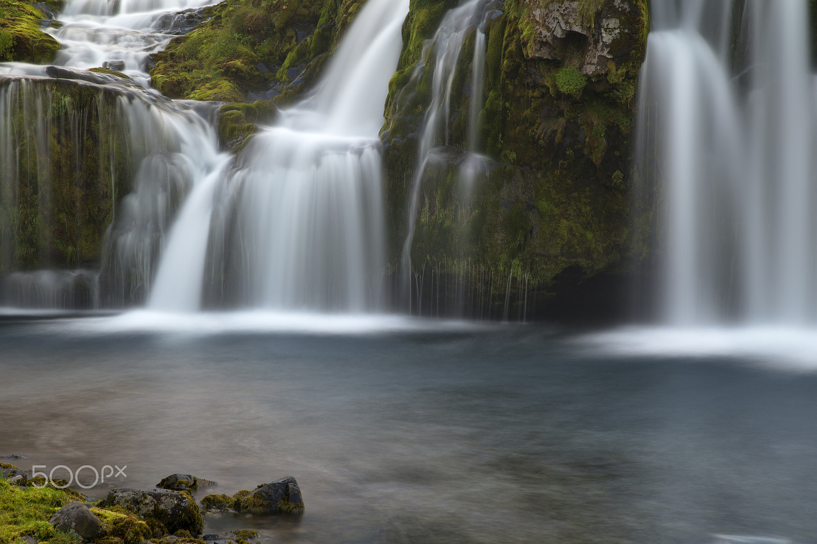 Canon EOS-1D X sample photo. Waterfall on mountain river photography