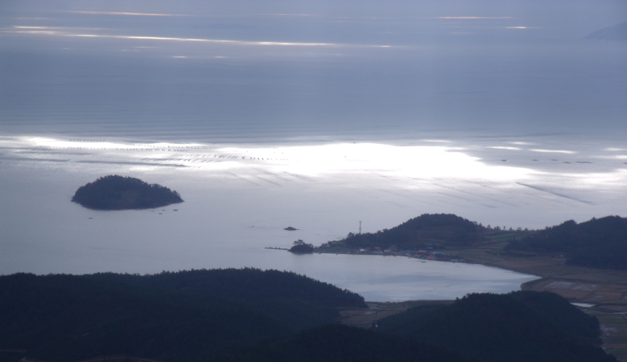 Fujifilm FinePix J110W sample photo. A small island as seen from dalma mountain photography