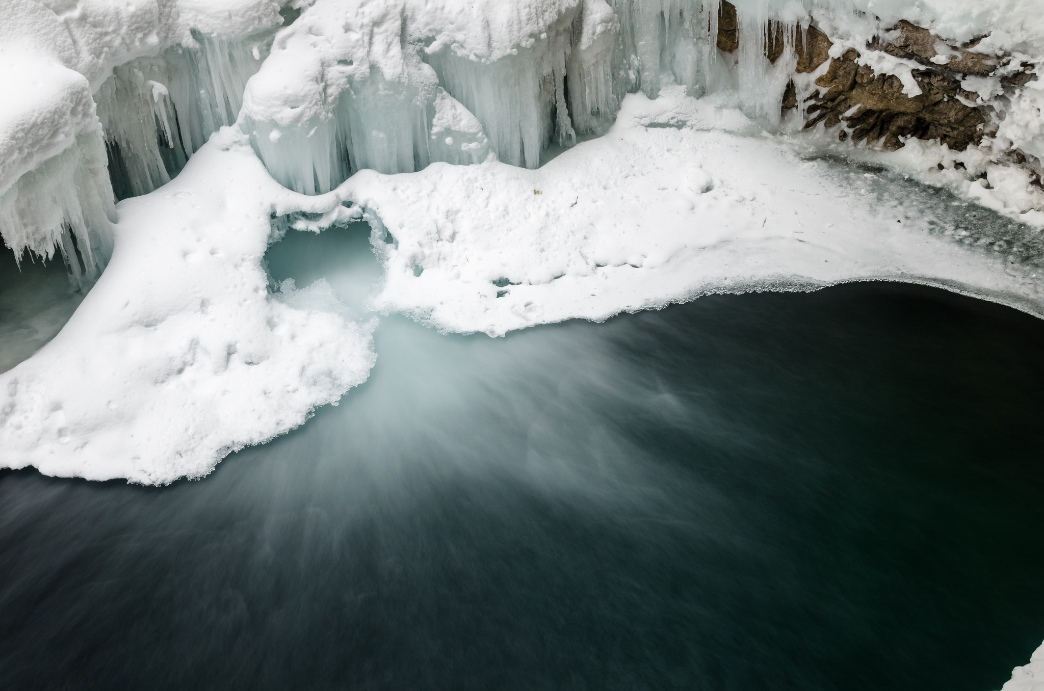 Nikon D7000 sample photo. Frozen waterfall photography