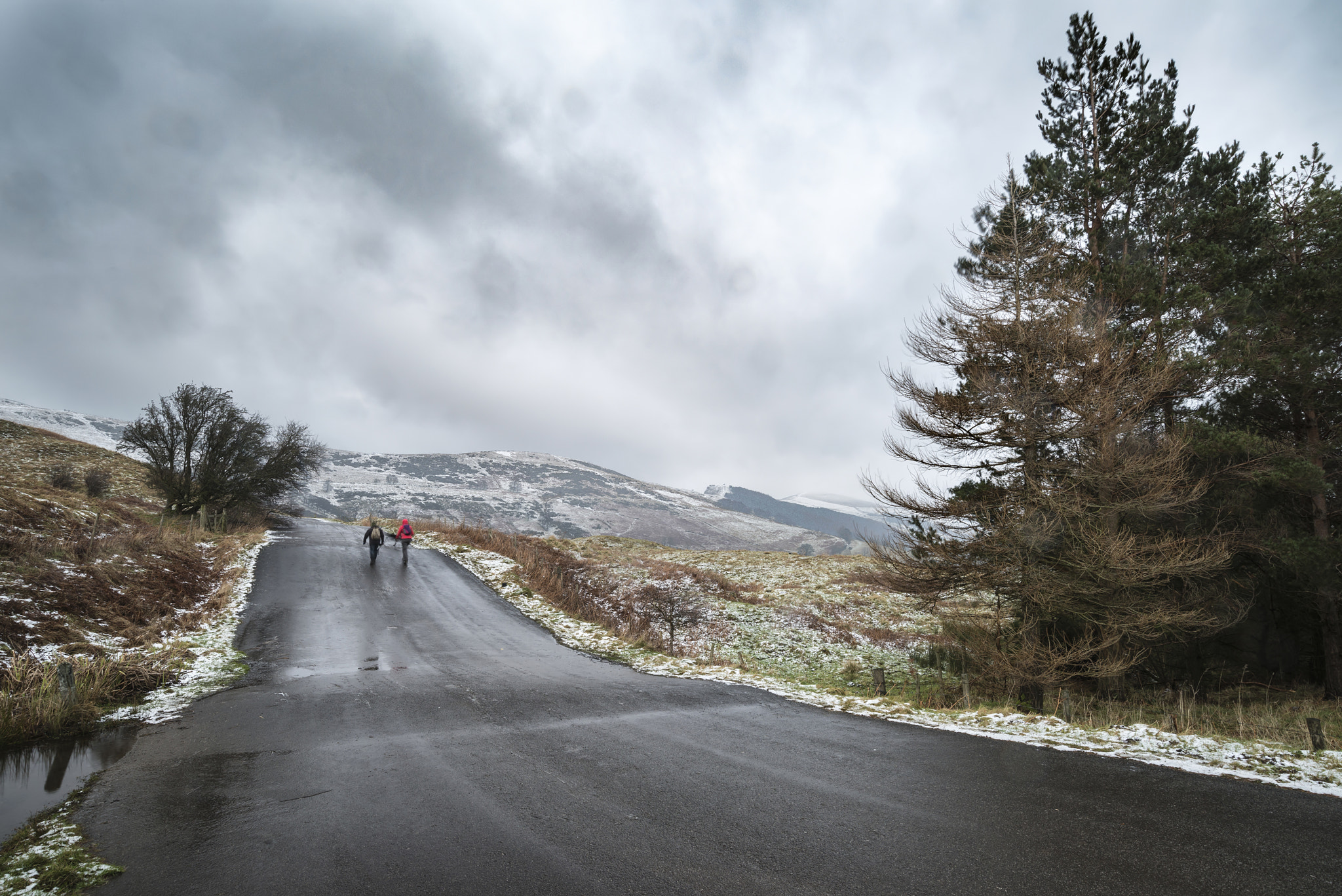 Nikon D800 sample photo. Beautiful winter landscape image around mam tor countryside in p photography