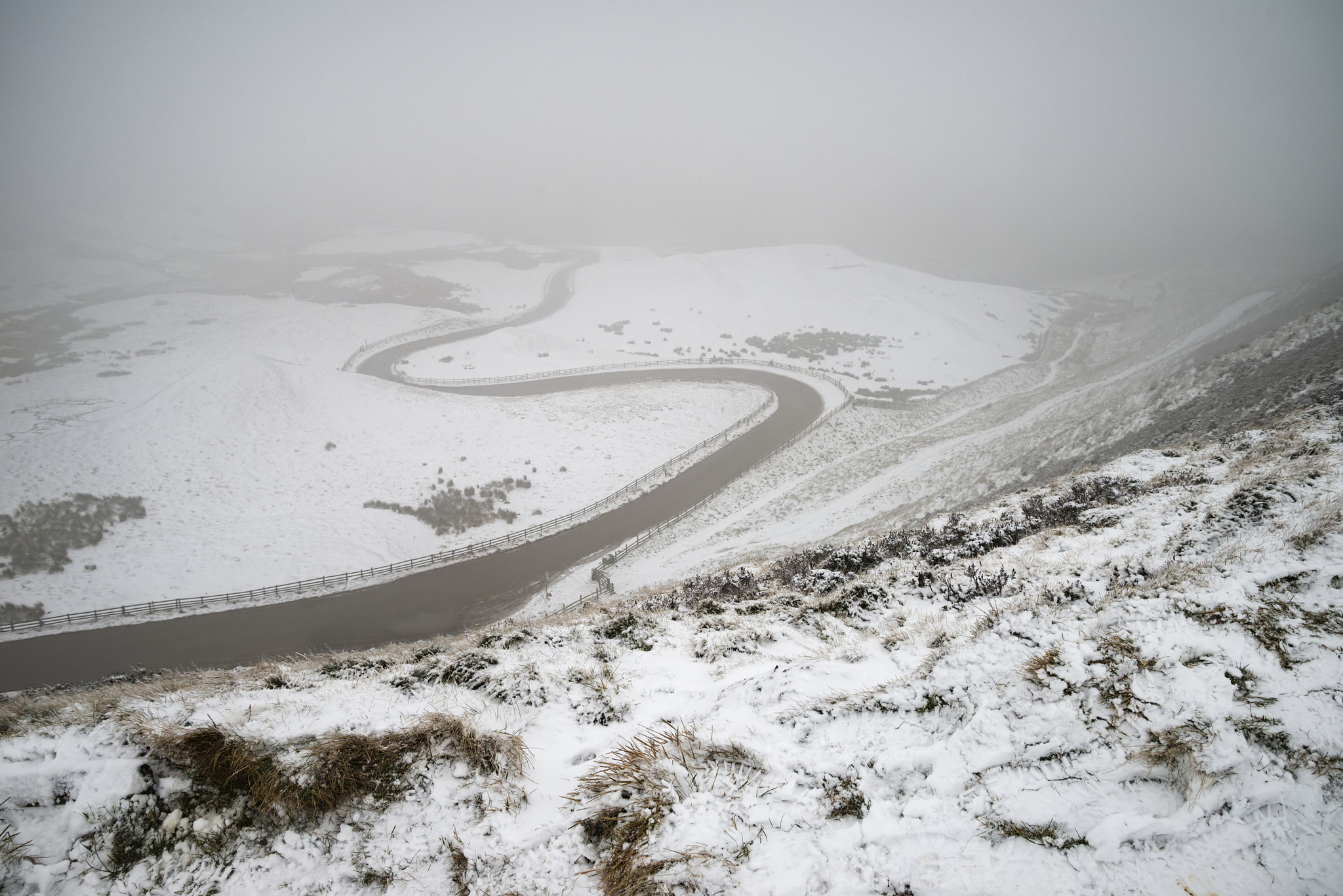 Nikon D800 sample photo. Beautiful winter landscape image around mam tor countryside in p photography