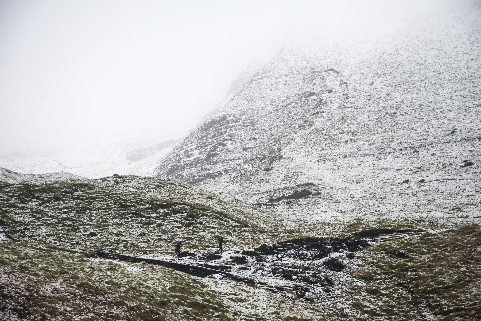 Nikon D800 sample photo. Beautiful winter landscape image around mam tor countryside in p photography