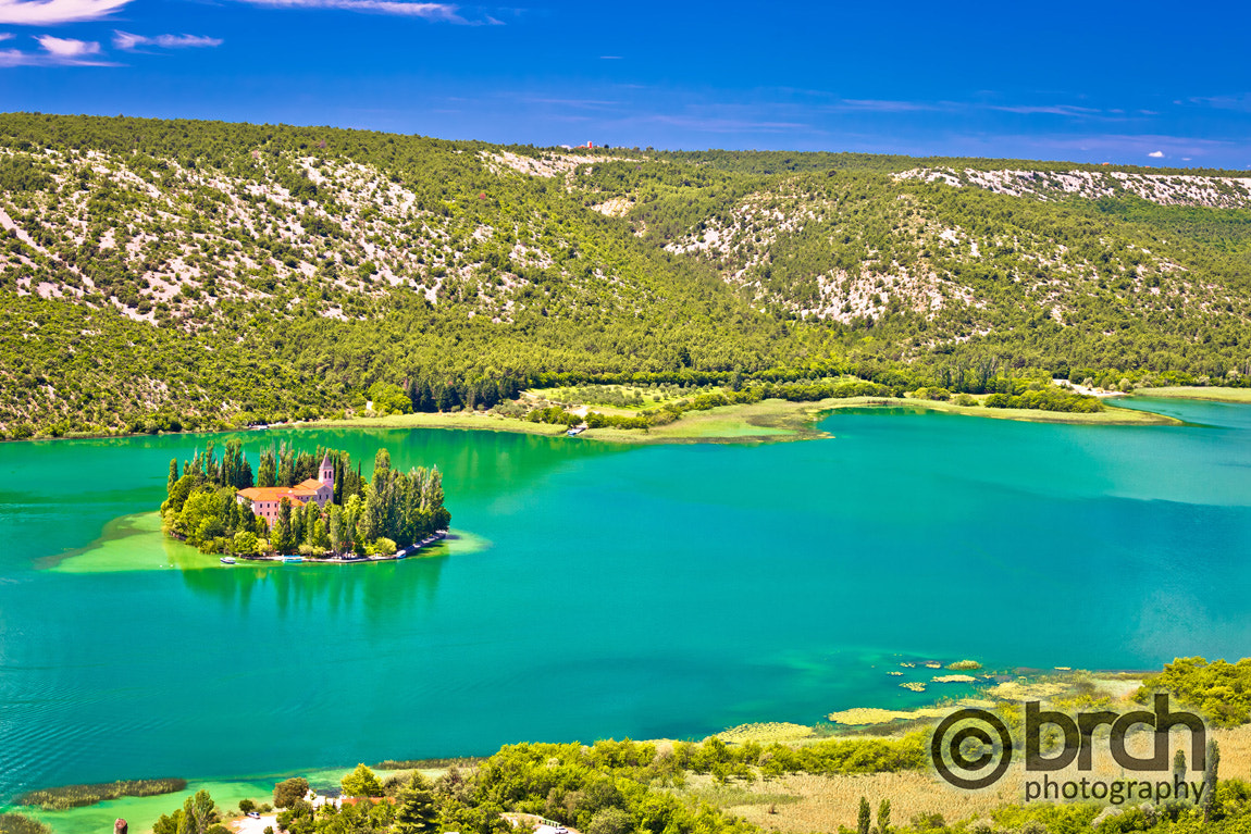 Canon EF 70-300mm F4-5.6L IS USM sample photo. Island of visovac monastery in krka national park photography