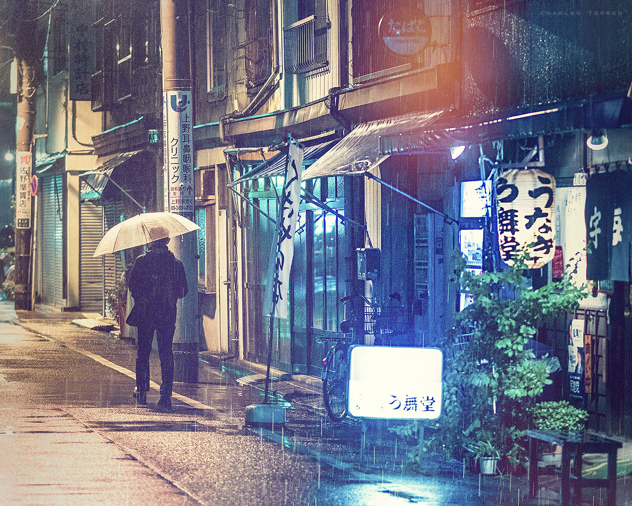 Olympus PEN-F sample photo. Rain in tokyo photography