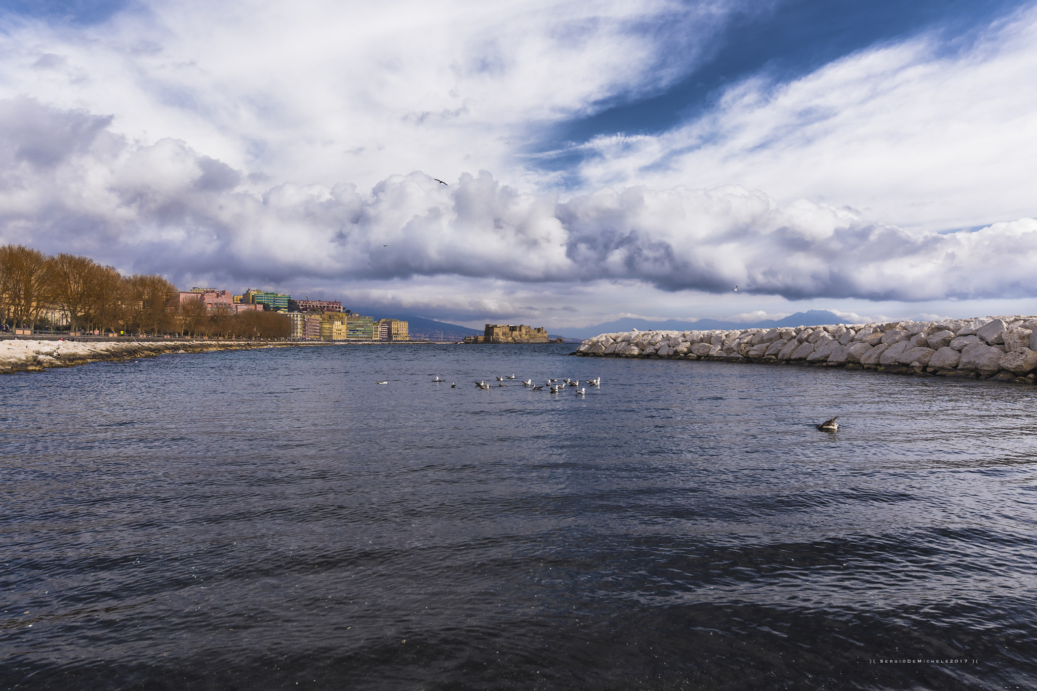 Canon EF 17-40mm F4L USM sample photo. Naples & clouds photography