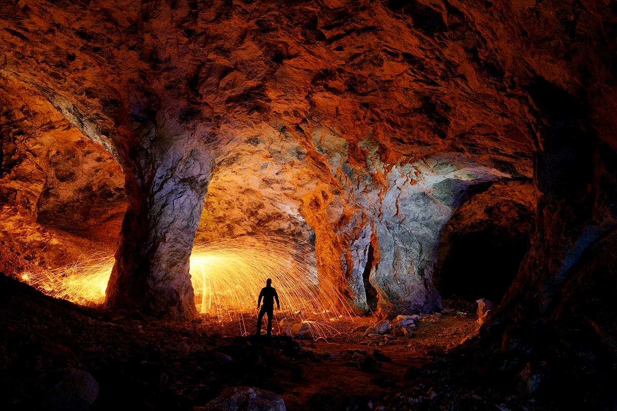 Tokina AT-X 16-28mm F2.8 Pro FX sample photo. Fiery cave photography