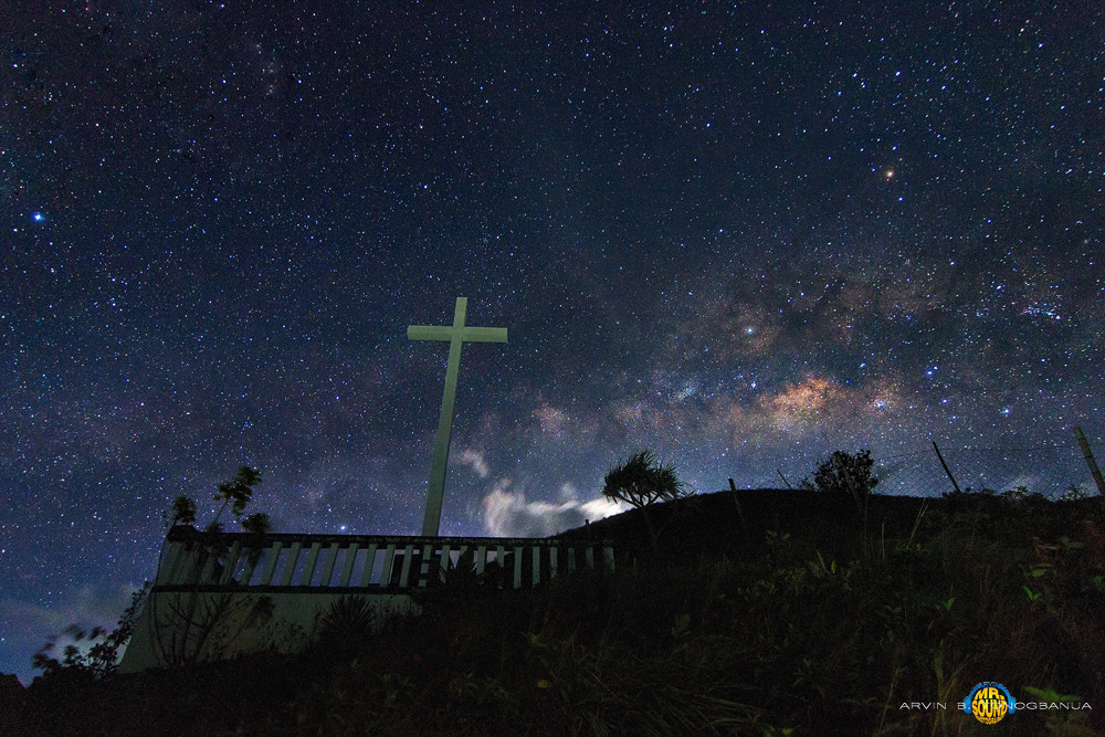 Canon EOS 70D sample photo. Milkyway beyond the forgiveness cross photography