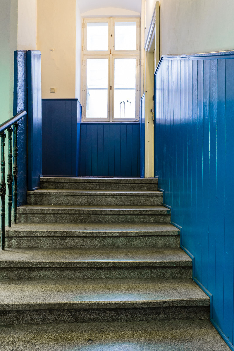 Sony a6000 + Sony E 18-55mm F3.5-5.6 OSS sample photo. Stairwell photography