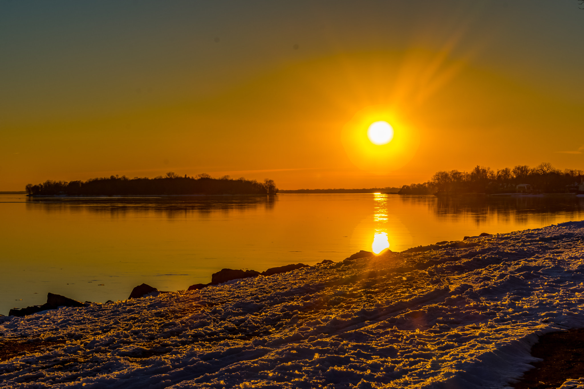 Nikon D3400 sample photo. Sunset between the islands photography