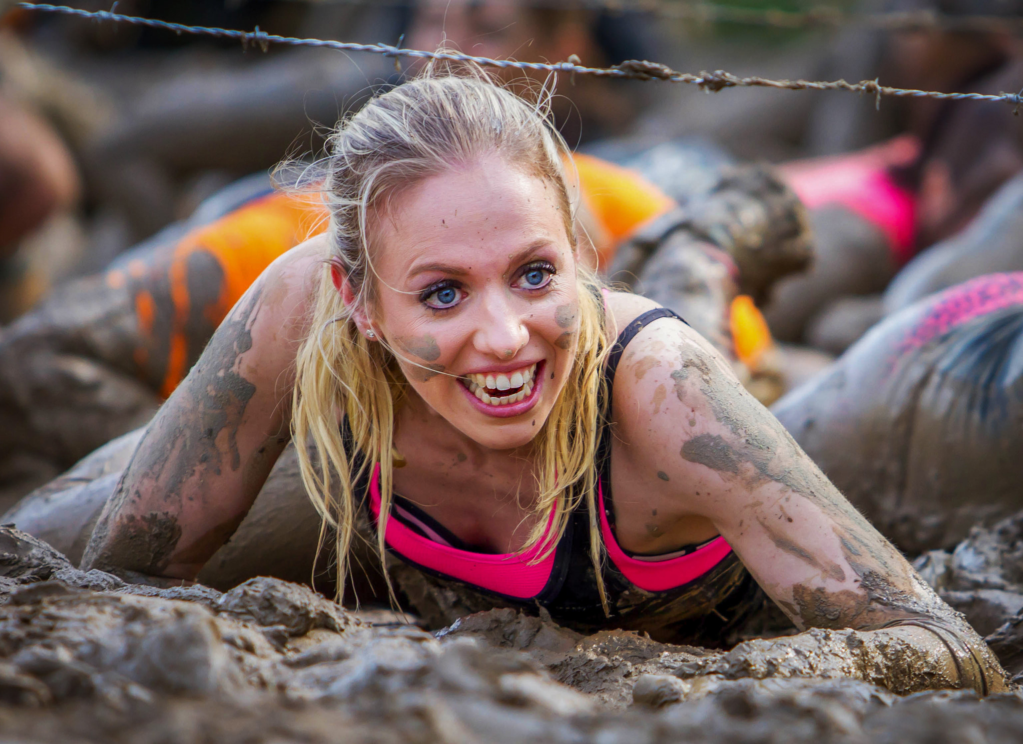 Canon EOS 7D sample photo. Mud race photography