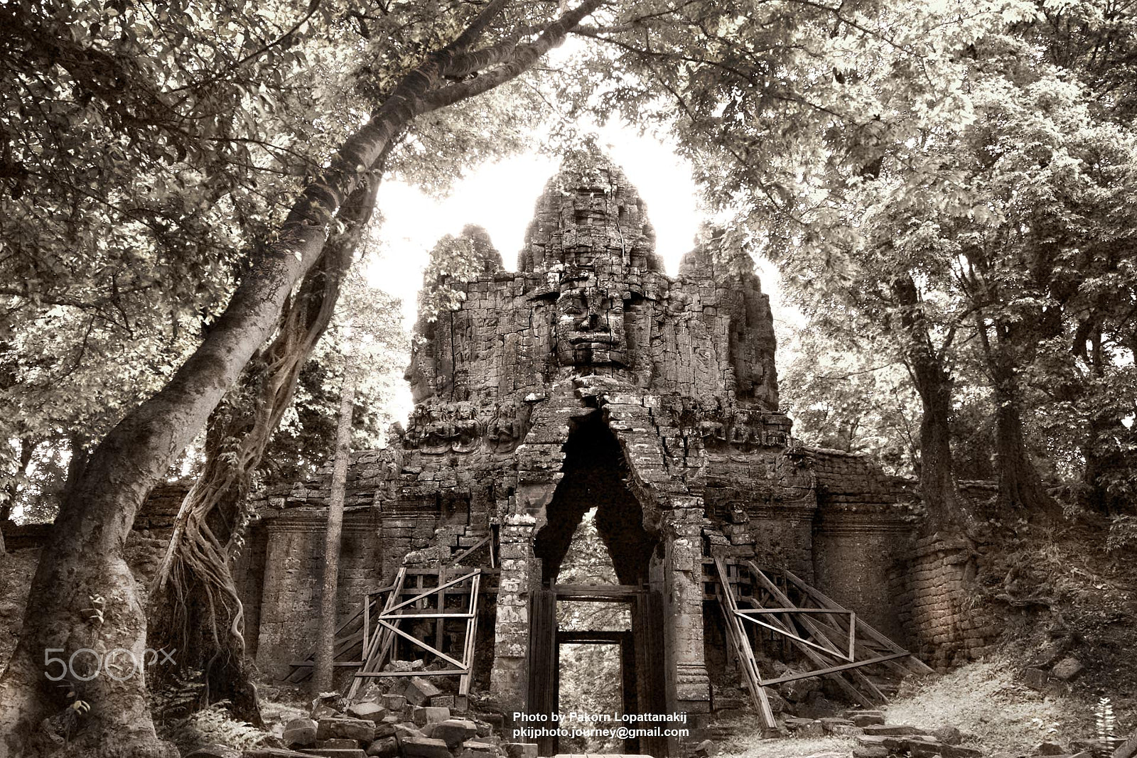 Canon EOS 40D sample photo. Angkor thom photography