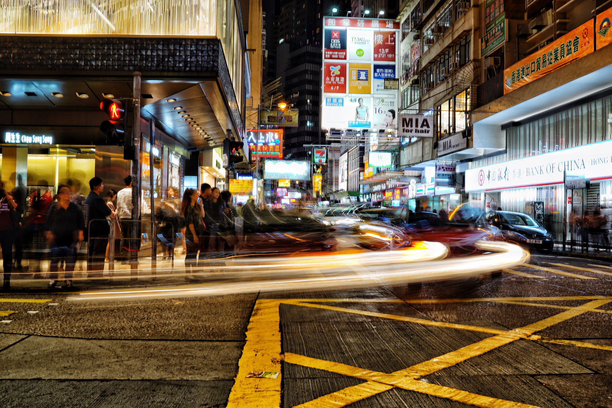 Sony a7R II sample photo. The night on the streets of hong kong photography