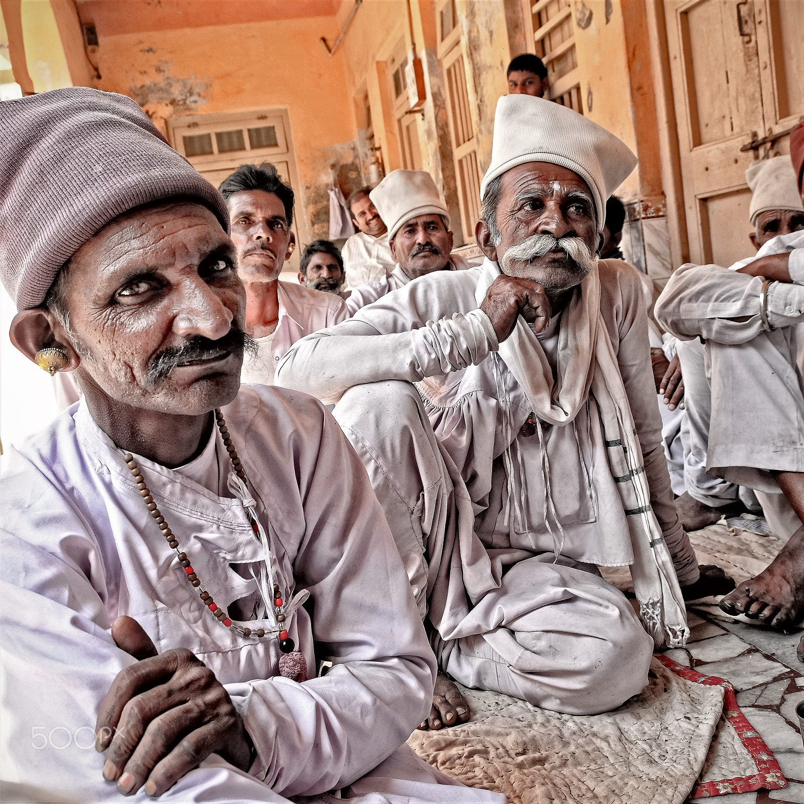Fujifilm X-E2 + Fujifilm XF 18-55mm F2.8-4 R LM OIS sample photo. Rabari farmers meeting photography