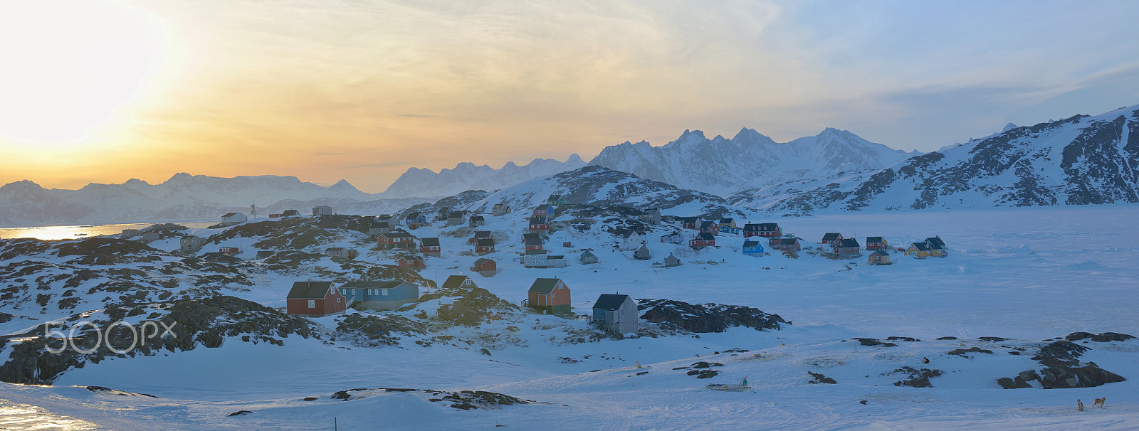 Nikon D600 + AF Zoom-Nikkor 80-200mm f/4.5-5.6D sample photo. Greenland landscape  in spring time photography
