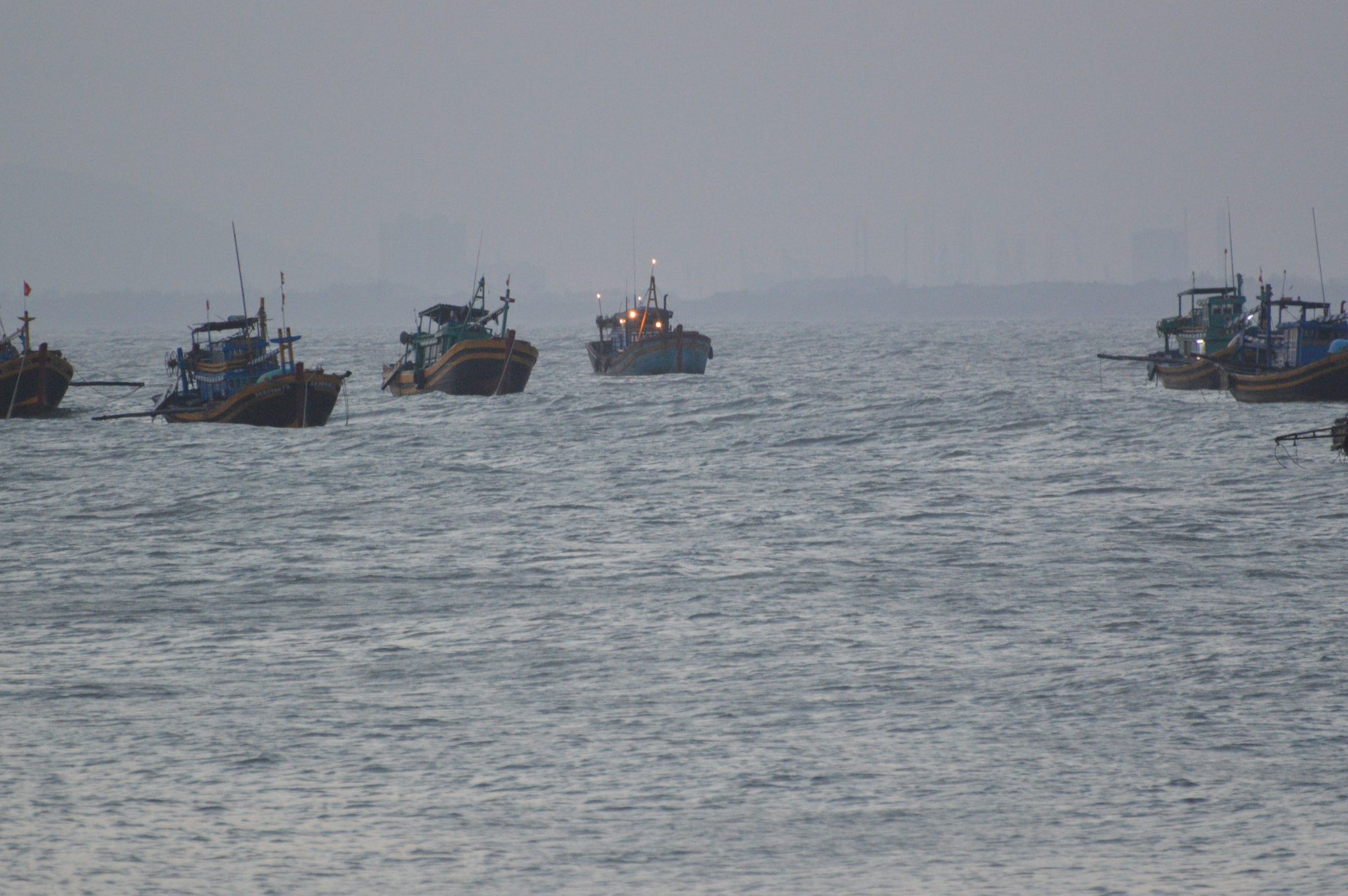 Nikon D3200 sample photo. Fishing boats at anchor photography