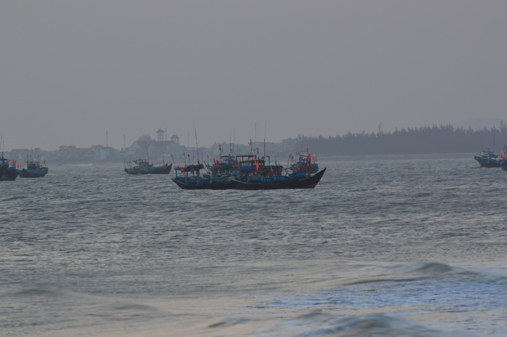 Nikon D3200 sample photo. Fishing boats at anchor2 photography