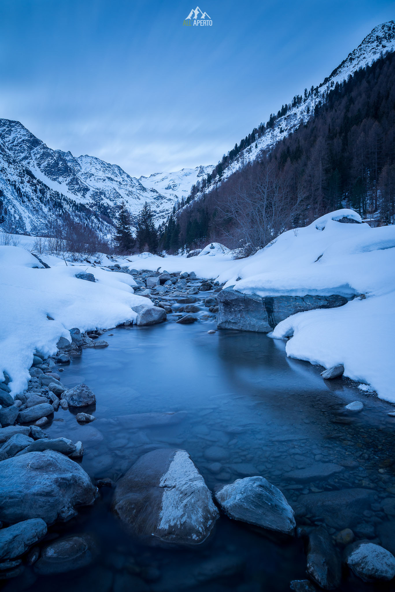 Nikon AF-S Nikkor 18-35mm F3.5-4.5G ED sample photo. Sulden creek before sunrise photography