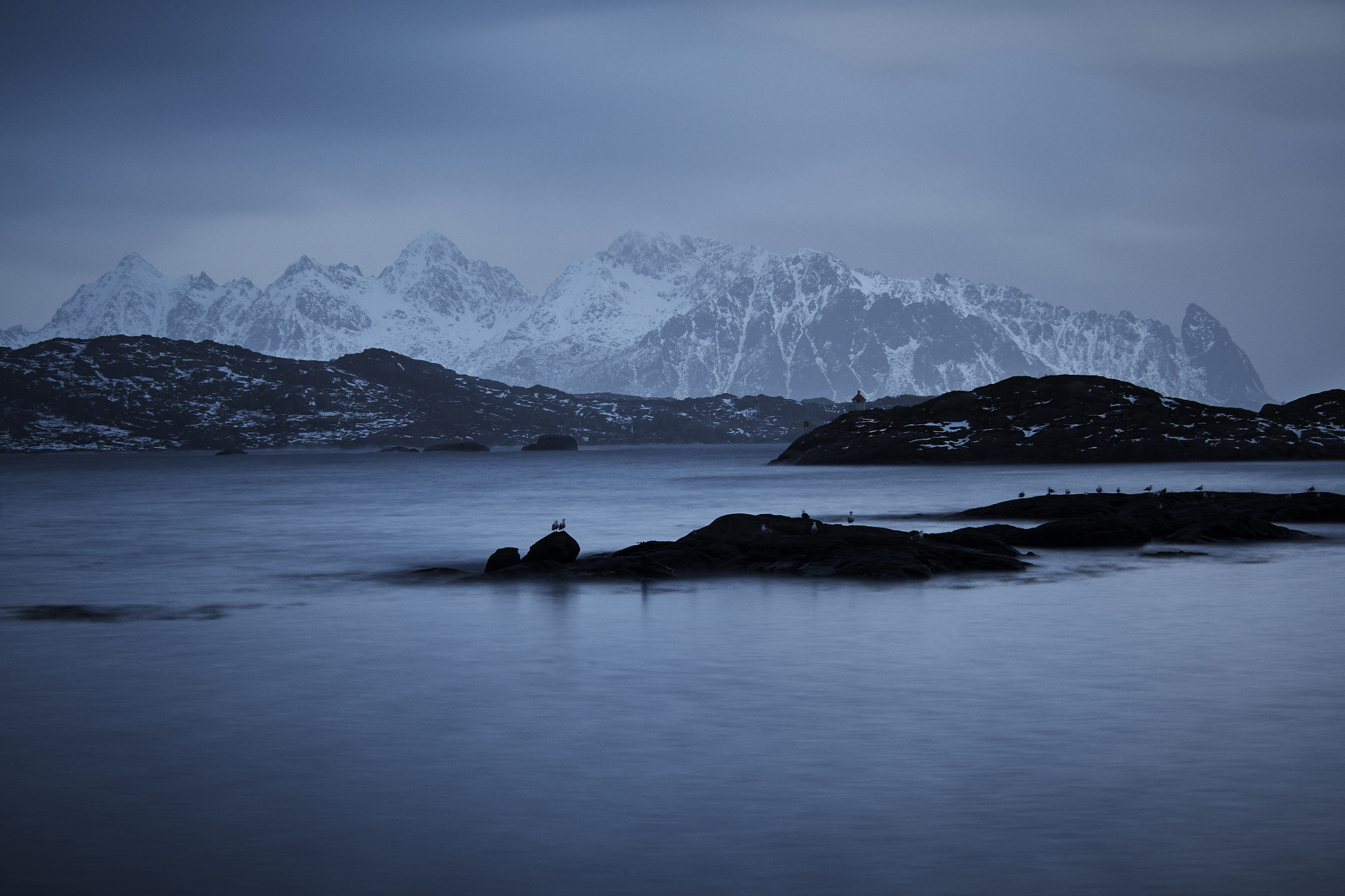 Olympus OM-D E-M10 sample photo. Blue hour in svolvaer photography