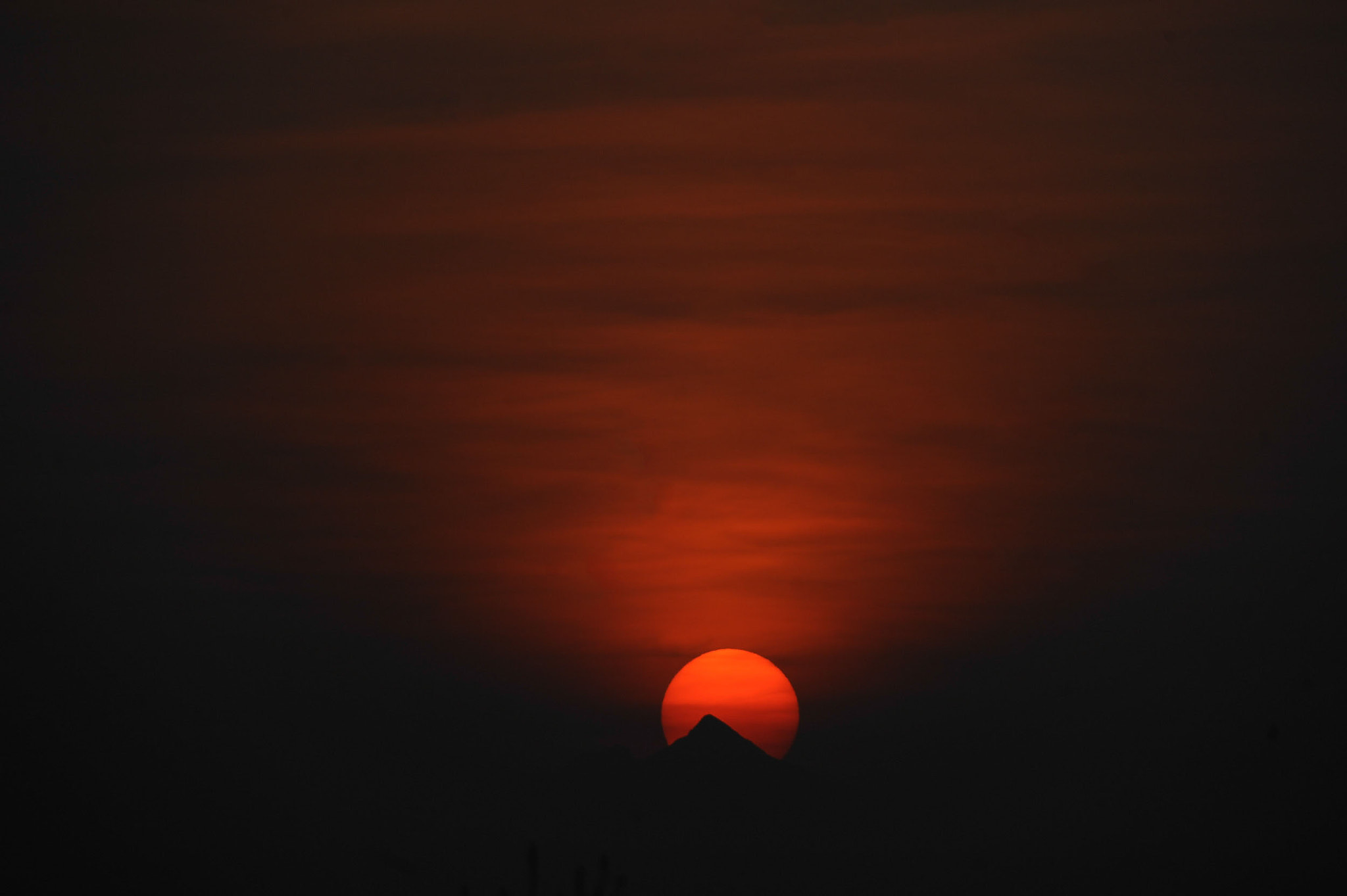 Nikon D3S sample photo. Fire sunset photography