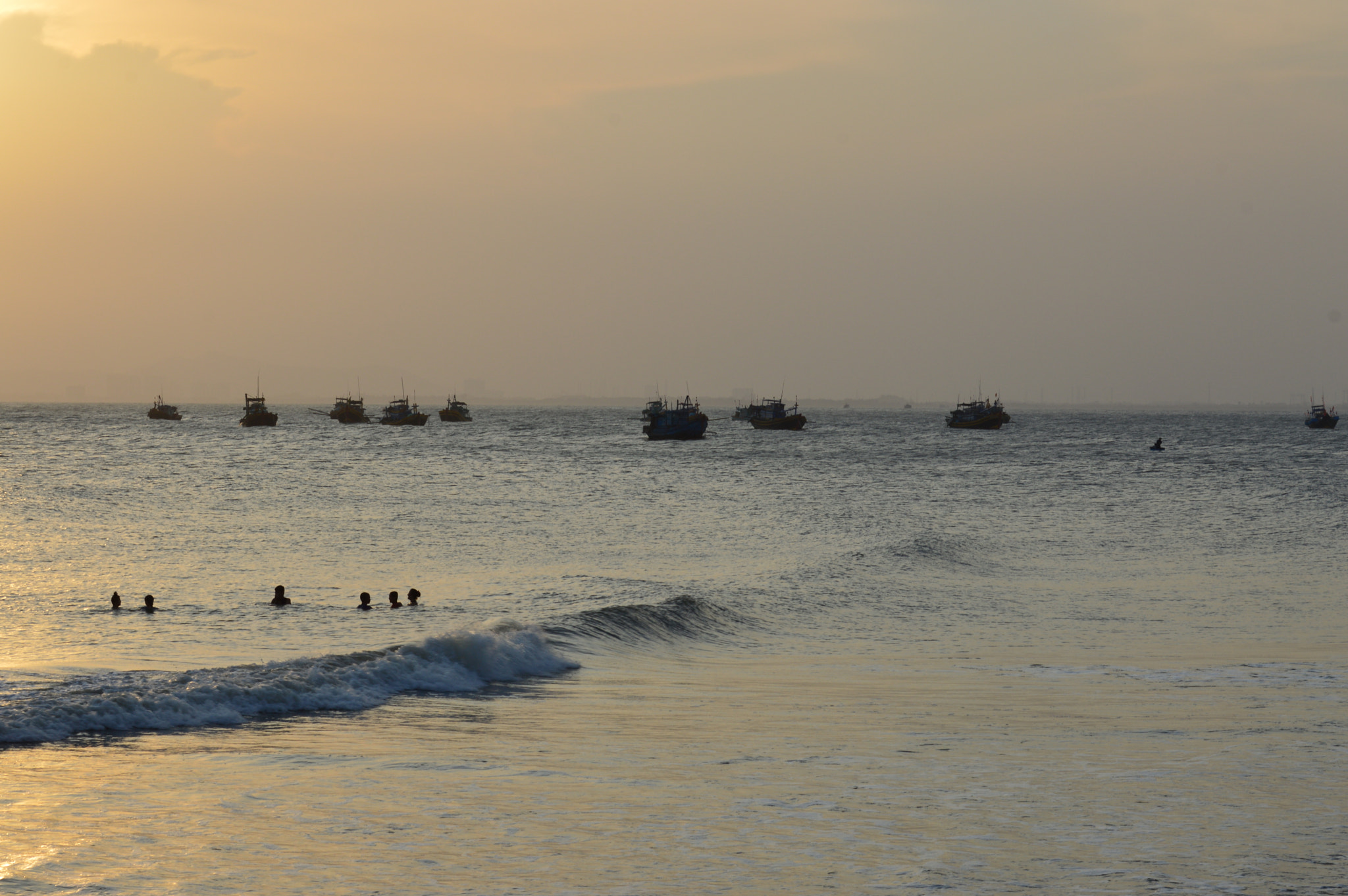 Nikon D3200 sample photo. Sunset over the fishing fleet2 photography
