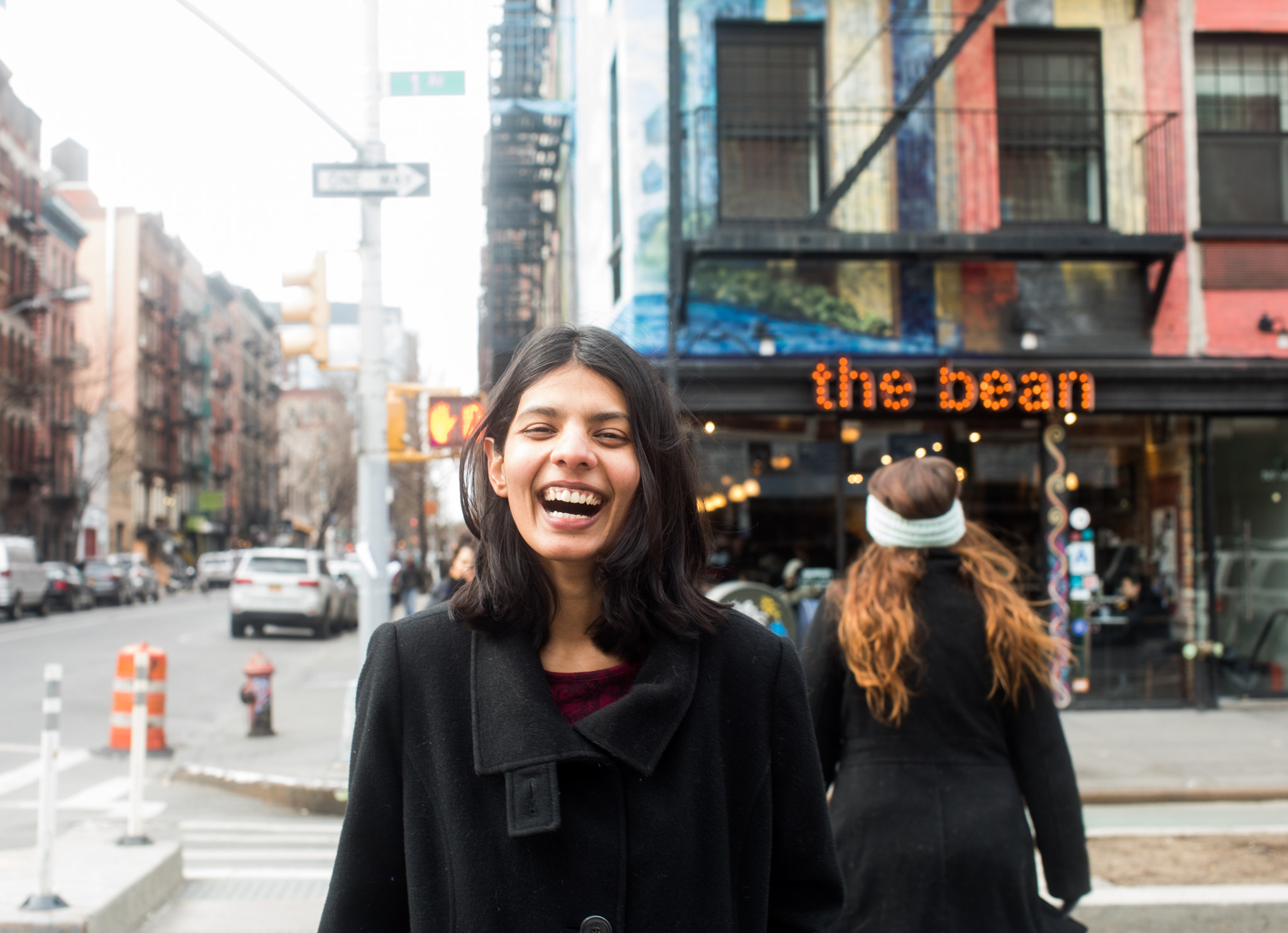 Canon EF 50mm F1.2L USM sample photo. Laughing in the east village photography