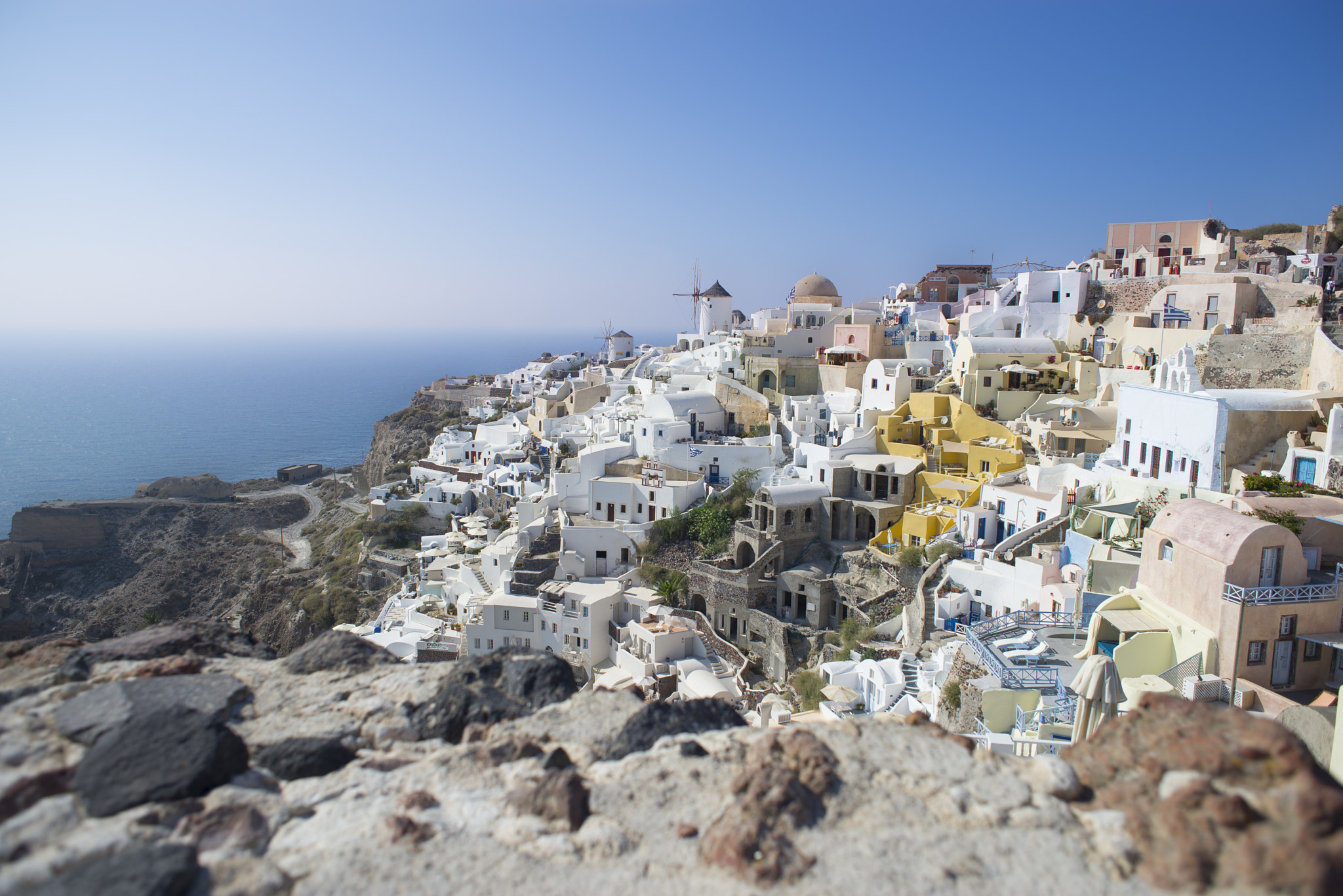 Nikon D610 + AF Nikkor 24mm f/2.8 sample photo. Santorini 18:00h photography