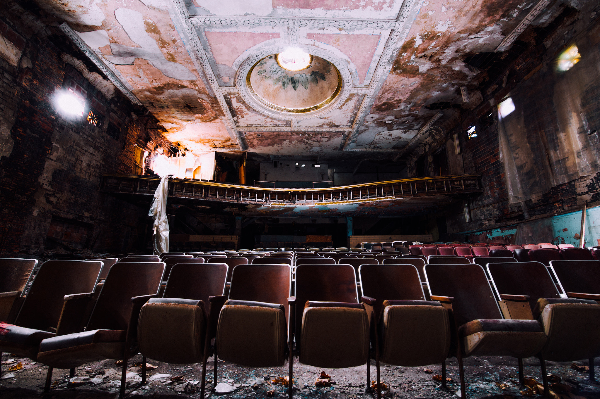 Canon EOS 6D sample photo. Abandoned theater photography