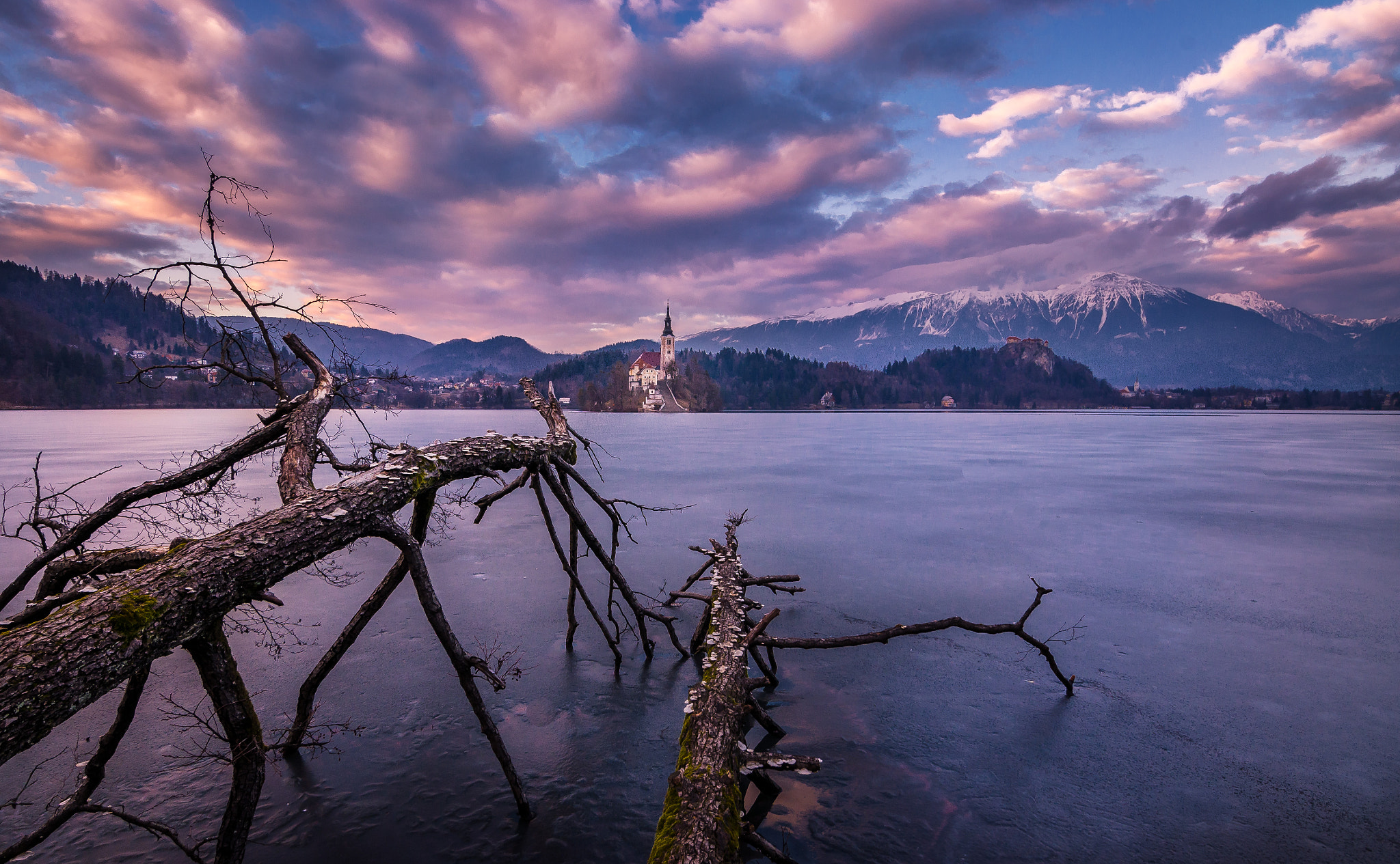 Nikon D7000 + Tokina AT-X Pro 11-16mm F2.8 DX II sample photo. Sunset in bled photography