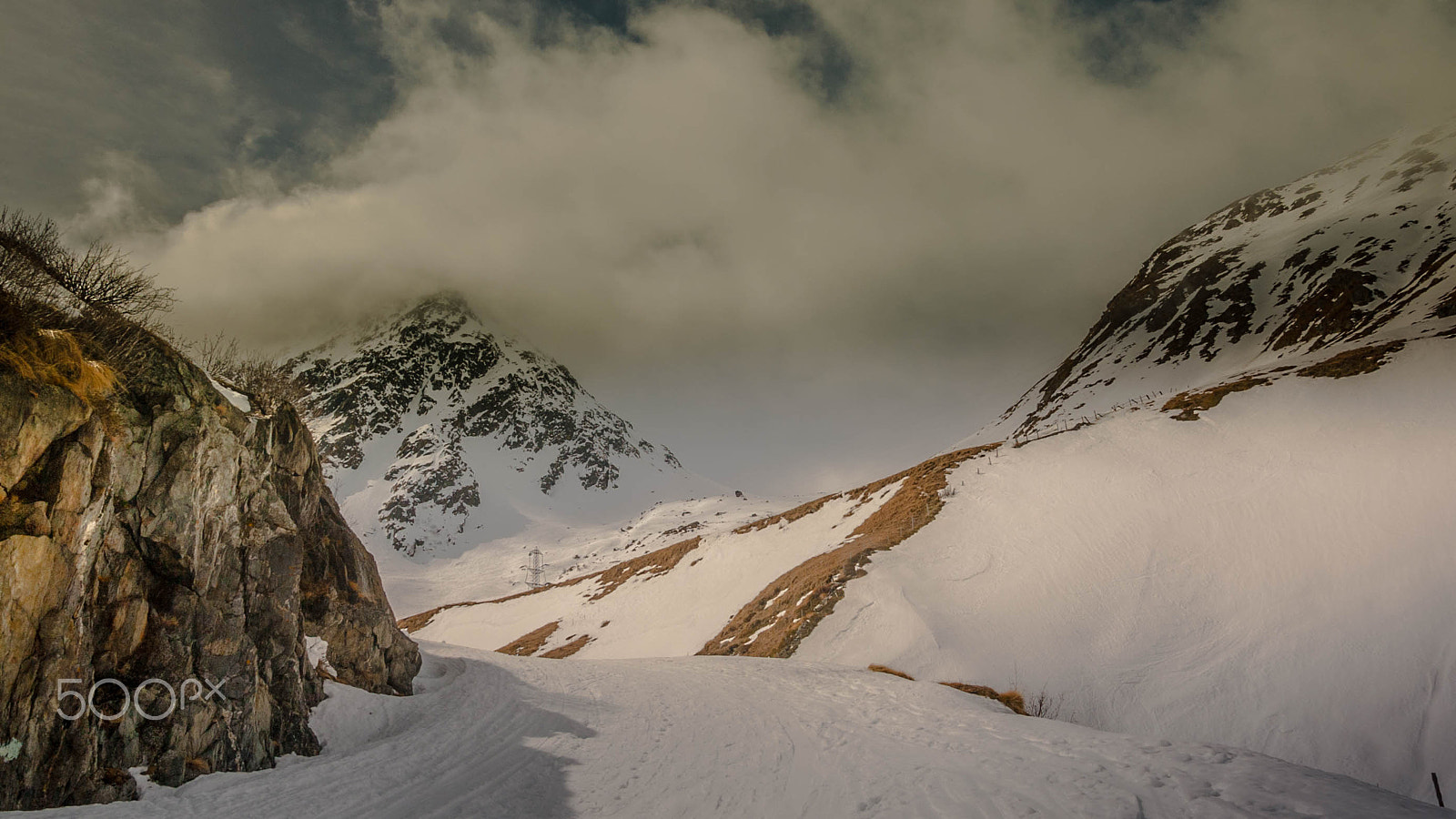 Nikon D700 sample photo. Le col du grand saint-bernard photography
