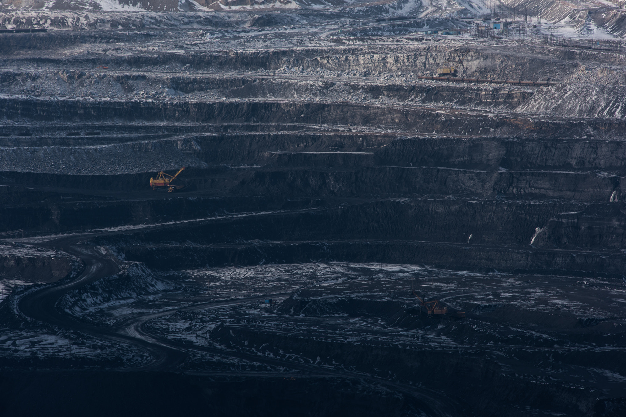 Nikon D810 + Nikon AF-Nikkor 80-200mm F2.8D ED sample photo. The largest coal mine in the world photography