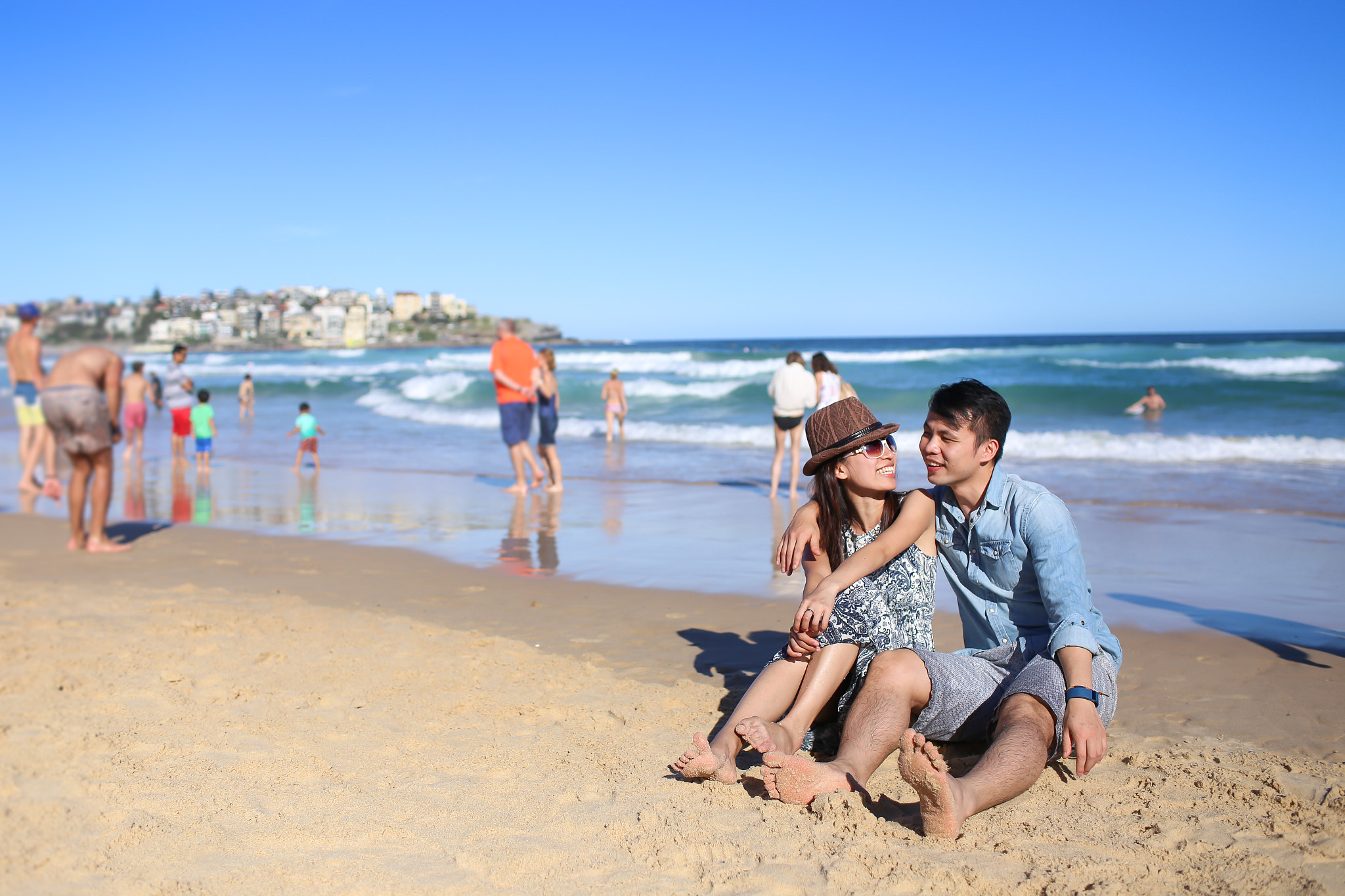 Canon EOS 6D + Canon EF 35mm F1.4L USM sample photo. A & b engagement photography